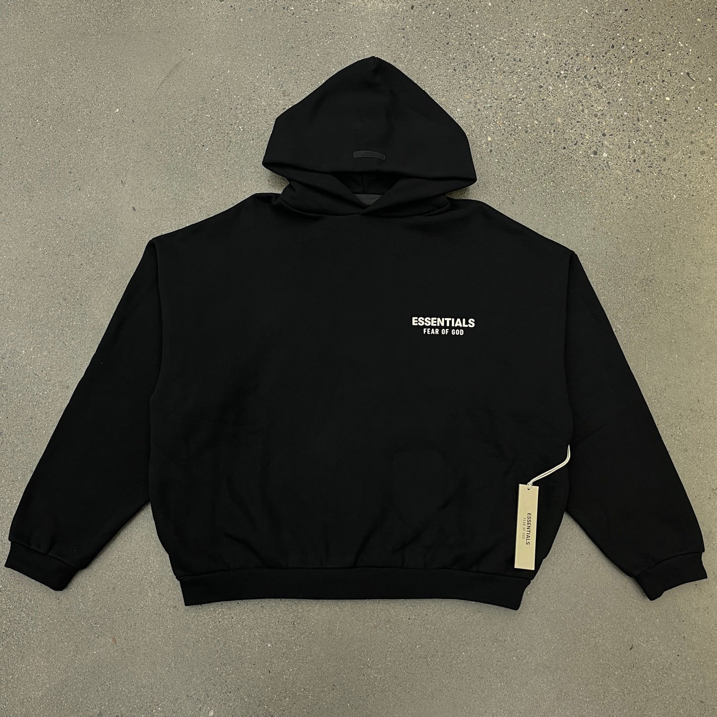 Fear of God Essential Hoodie Black/White (Multiple Sizes)