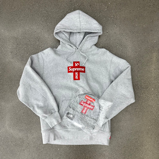 Supreme Cross Box Logo Hoodie & Beanie Set SZ M