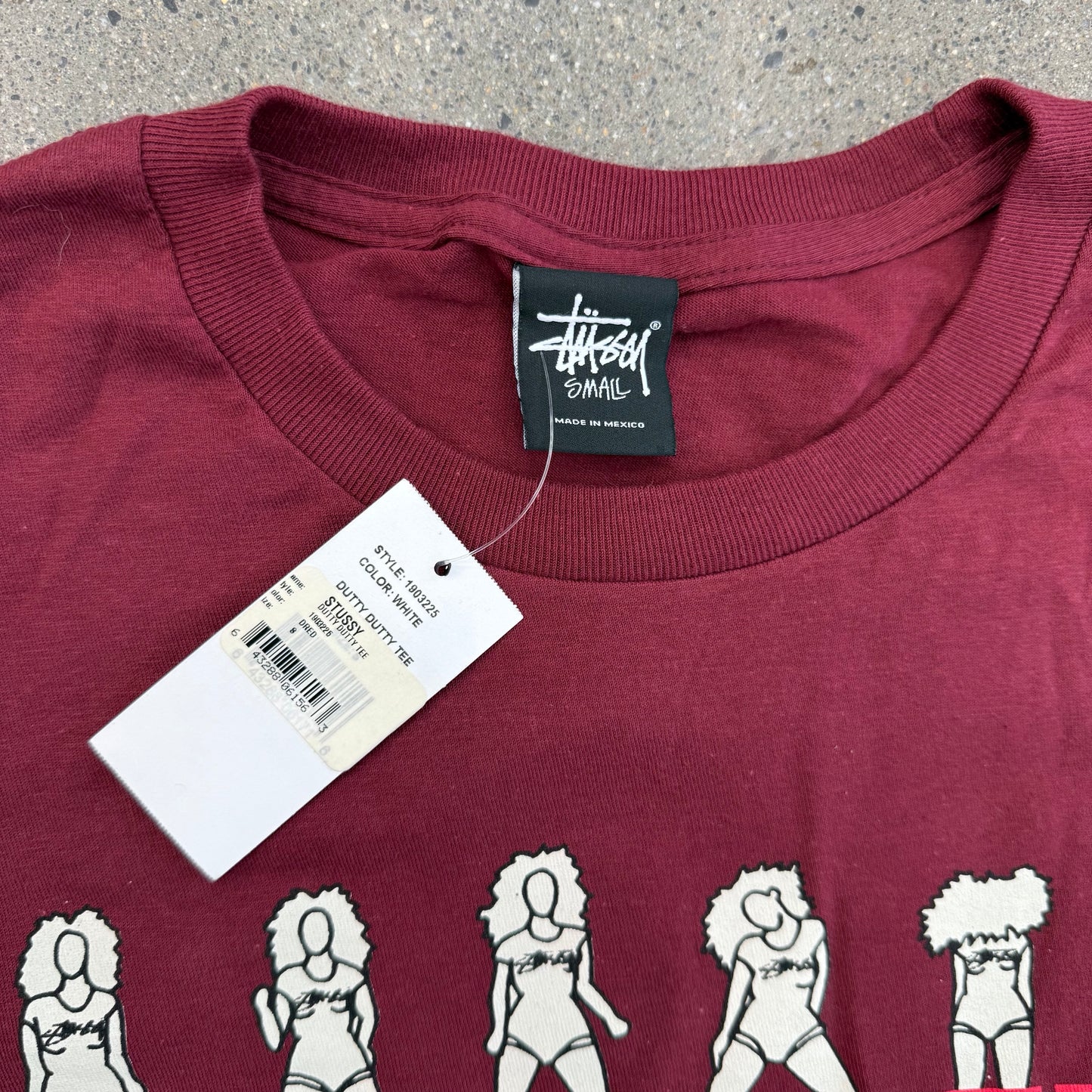 Stussy Dutty Dutty Robin Claire Tee SZ S