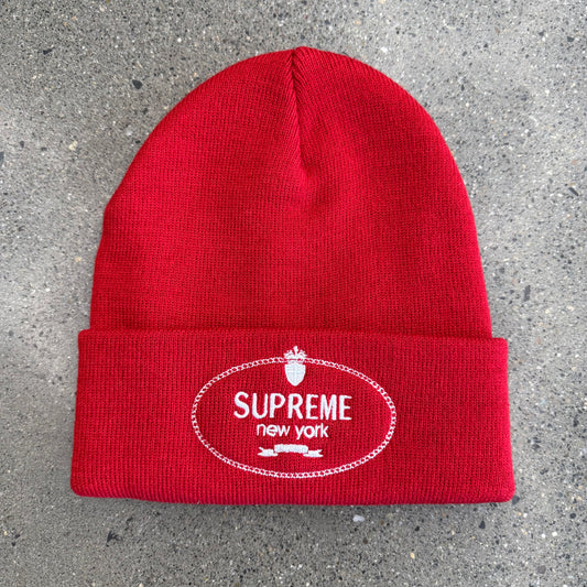 Supreme Crest Beanie Red (NEW)