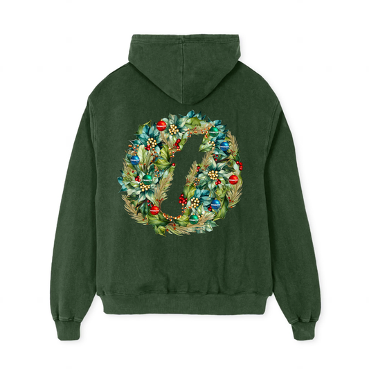 Tribute Wreath Hoodie Forest Green
