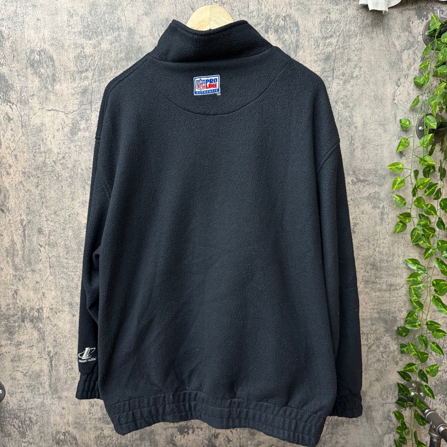 90s Oakland Raiders Proline Fleece Zip-Up Jacket SZ Lage