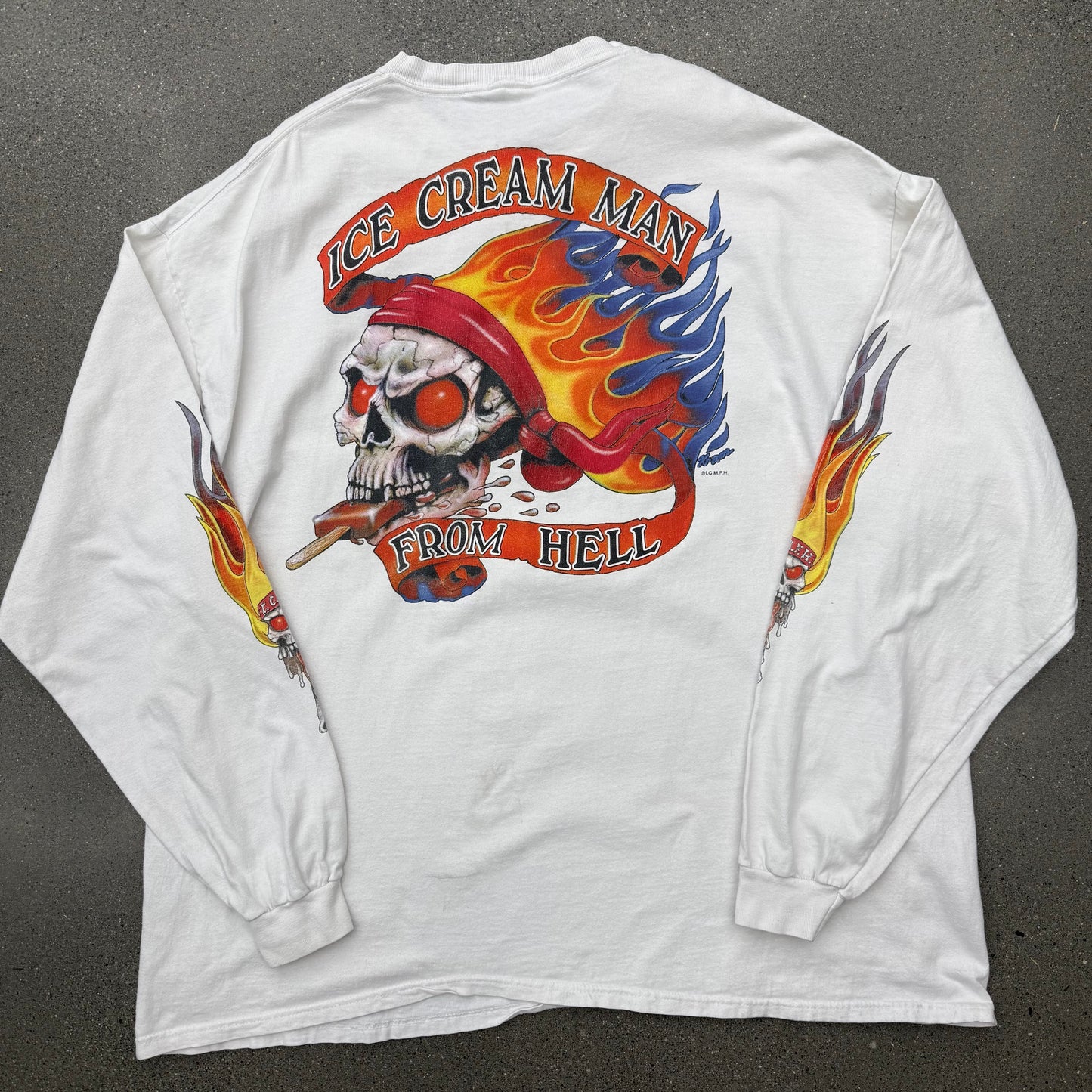 Y2K Ice Cream Man From Hell L/S SZ 2XL