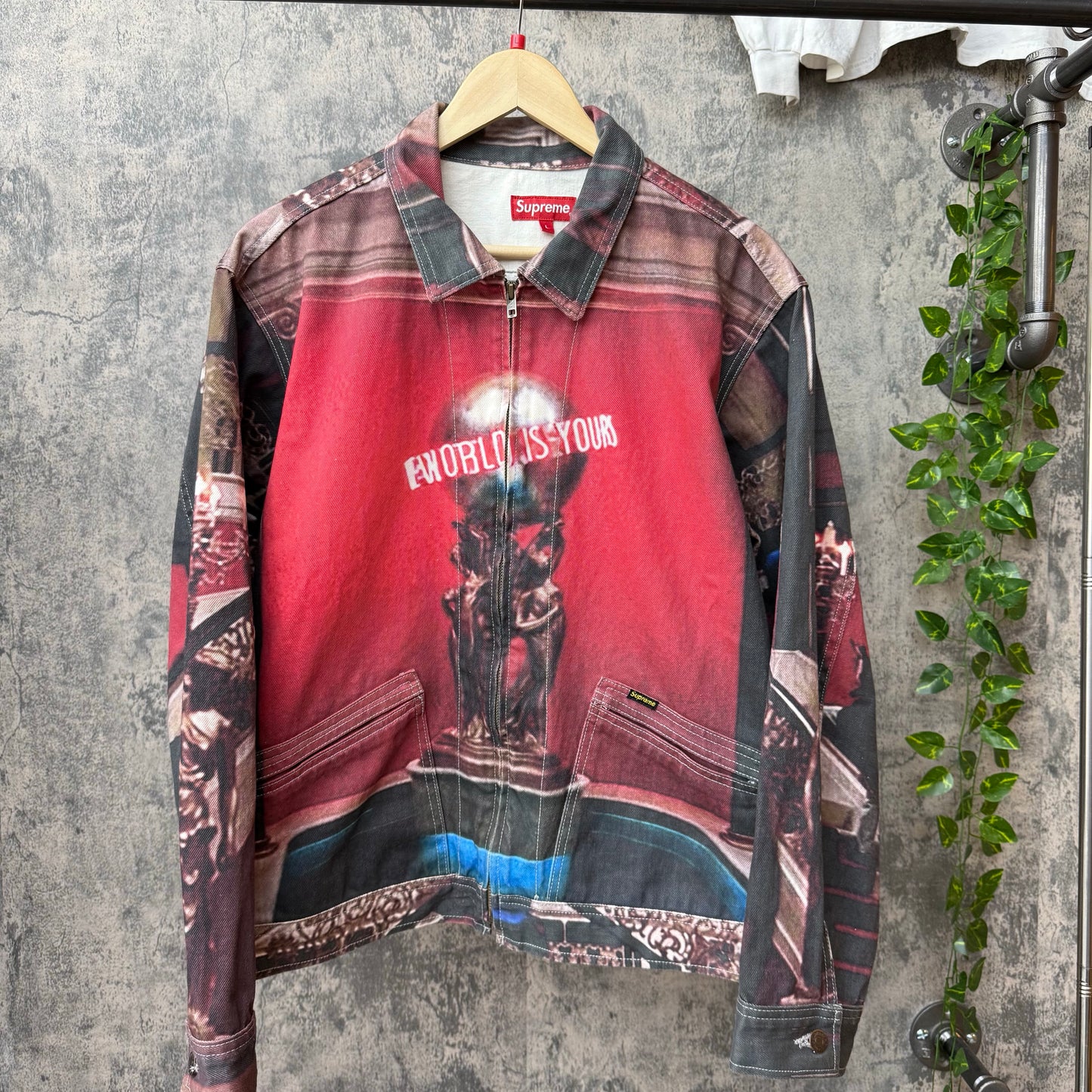 Supreme The World is Yours Denim Jacket SZ Large