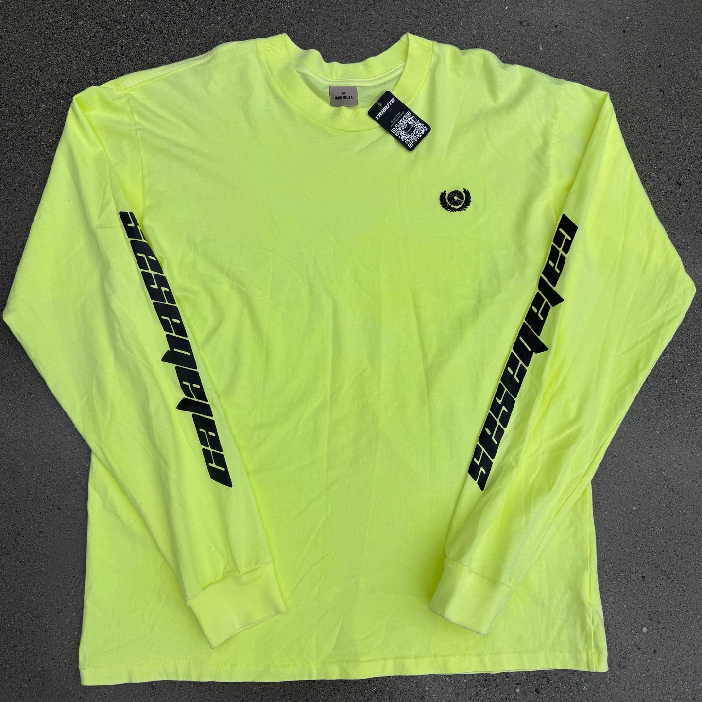 Yeezy Calabasas Neon Lime L/S SZ M