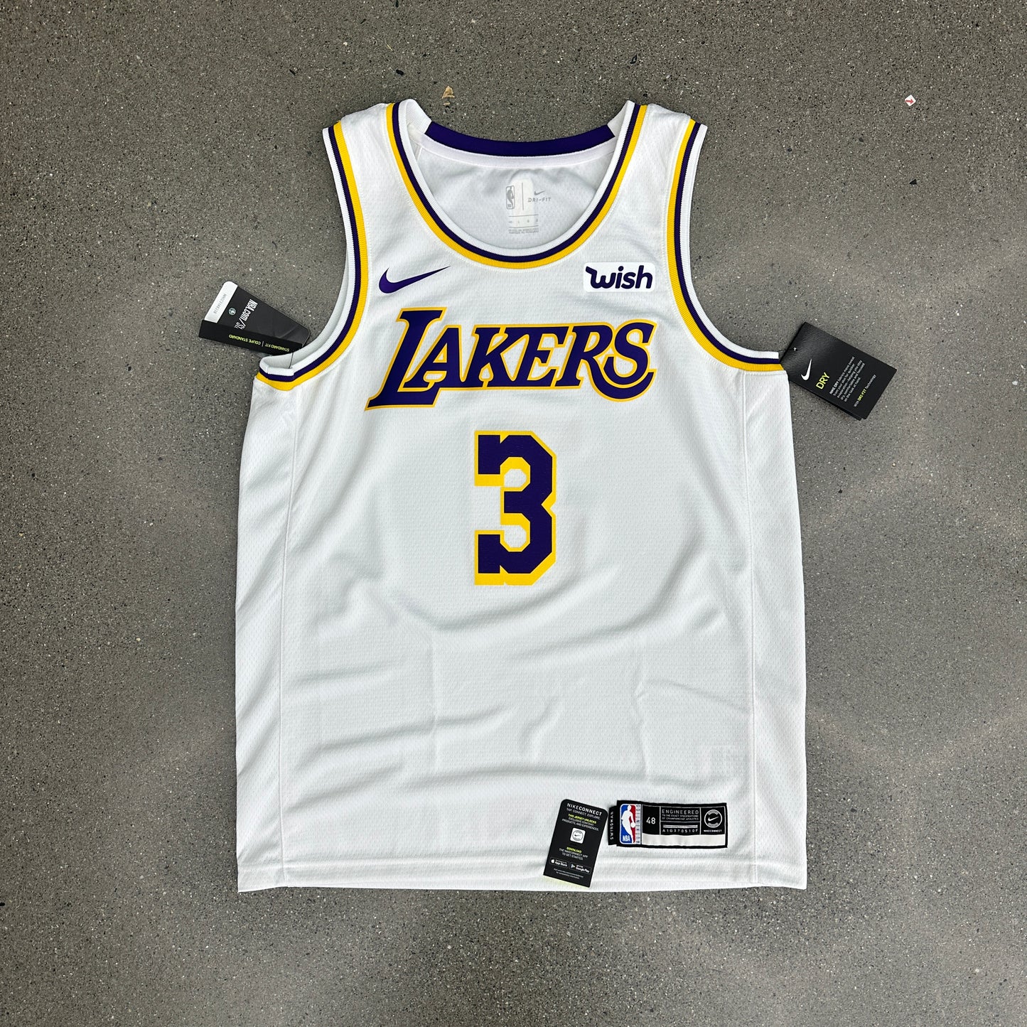 Lakers Anthony Davis Jersey White SZ L (NEW)