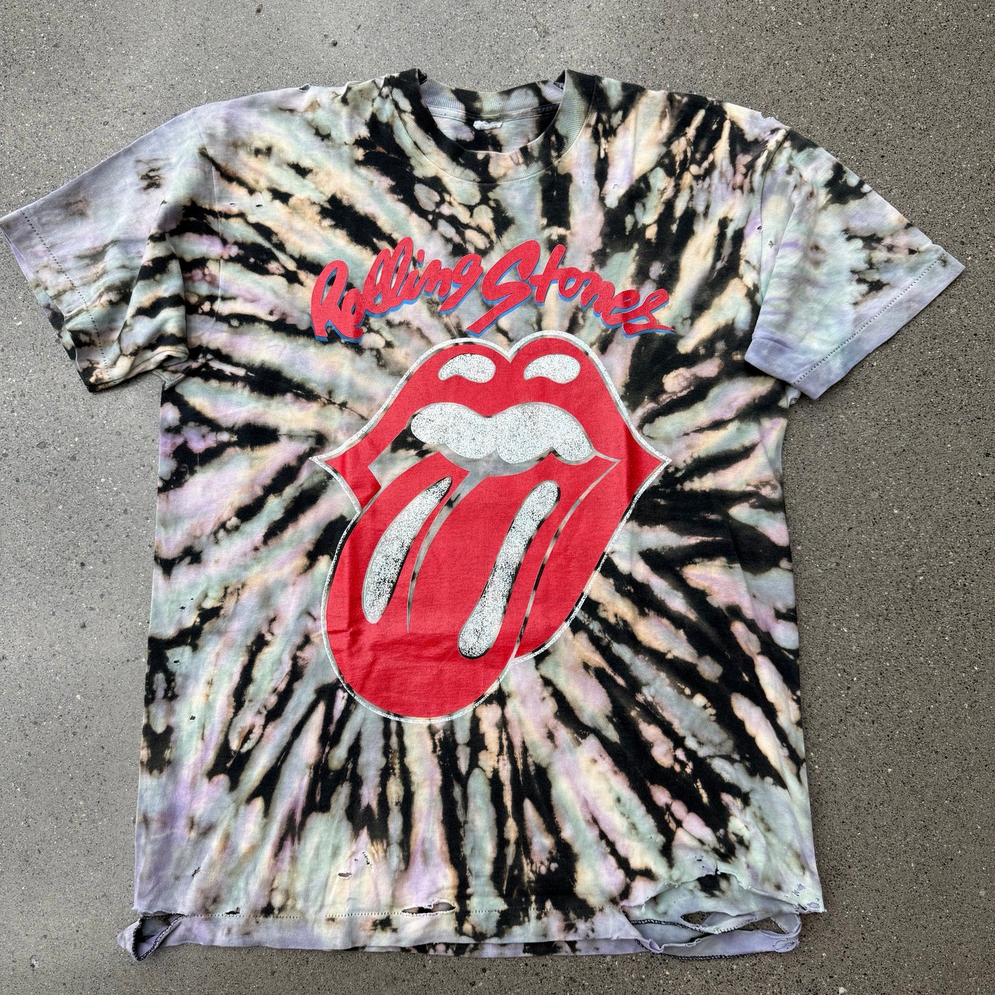1994 Rolling Stone Voodoo Lounge Tie Dye Tour Tee SZ XL