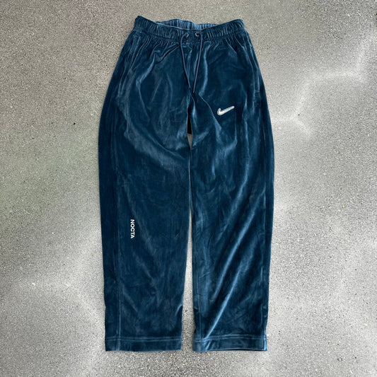 NOCTA x Nike Swarovski Velour Bottoms Blue SZ XS (NEW)