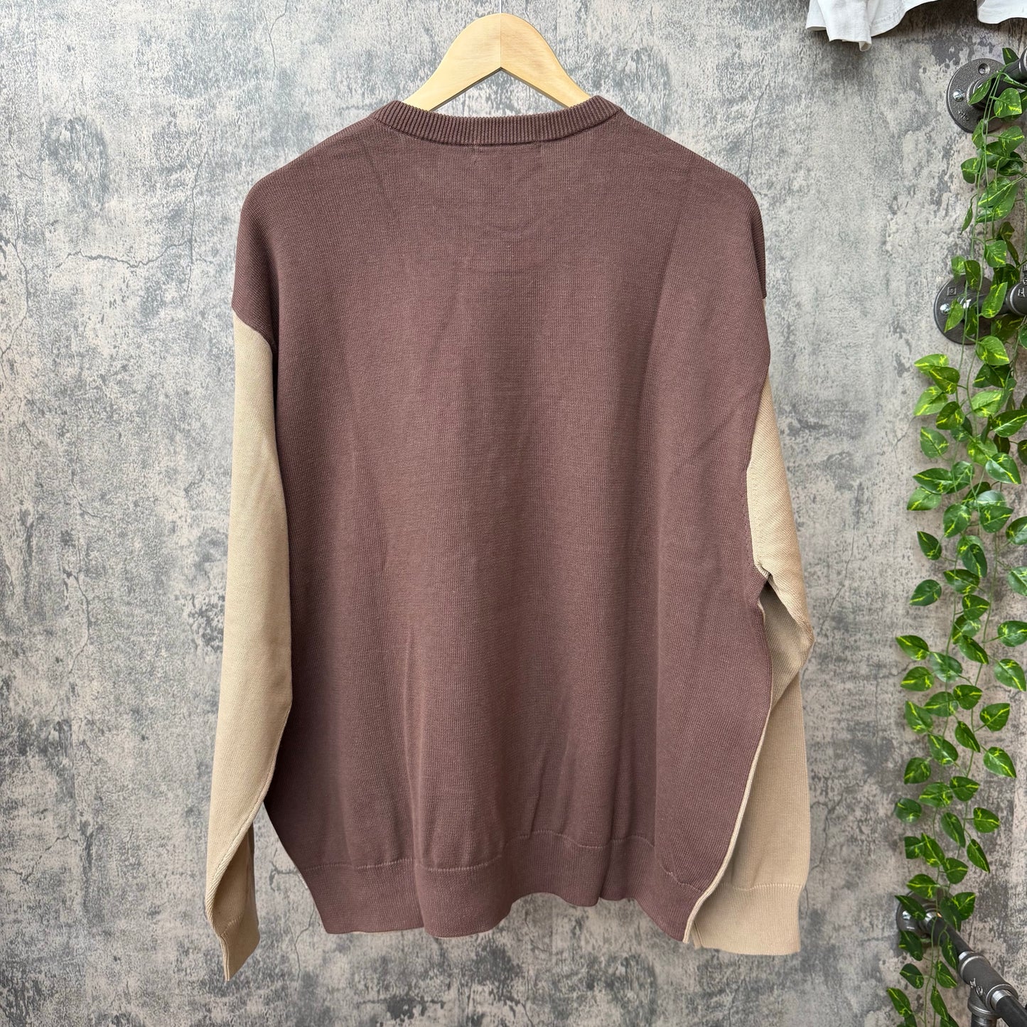 Supreme 2-Tone Sweater Dark Brown SZ XL (NEW)