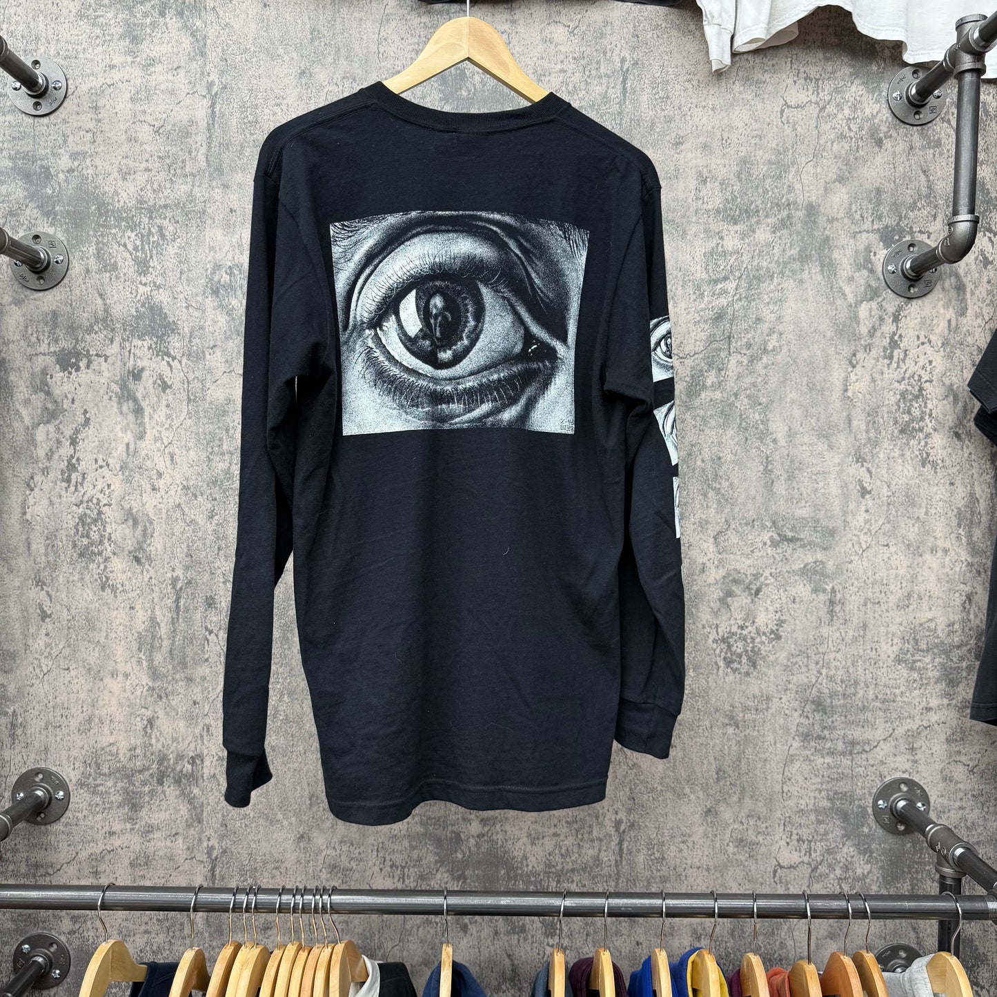Supreme MC Escher Long Sleeve Black SZ M