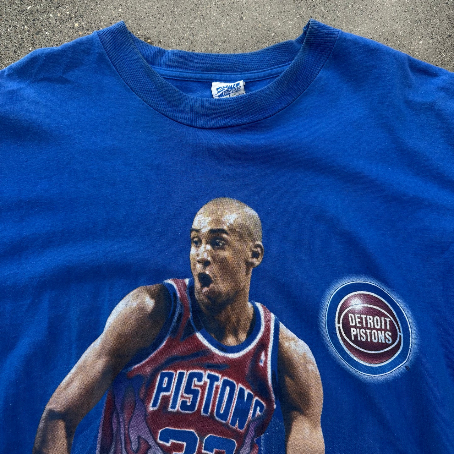 Grant Hill Detriot City Skyline SZ L