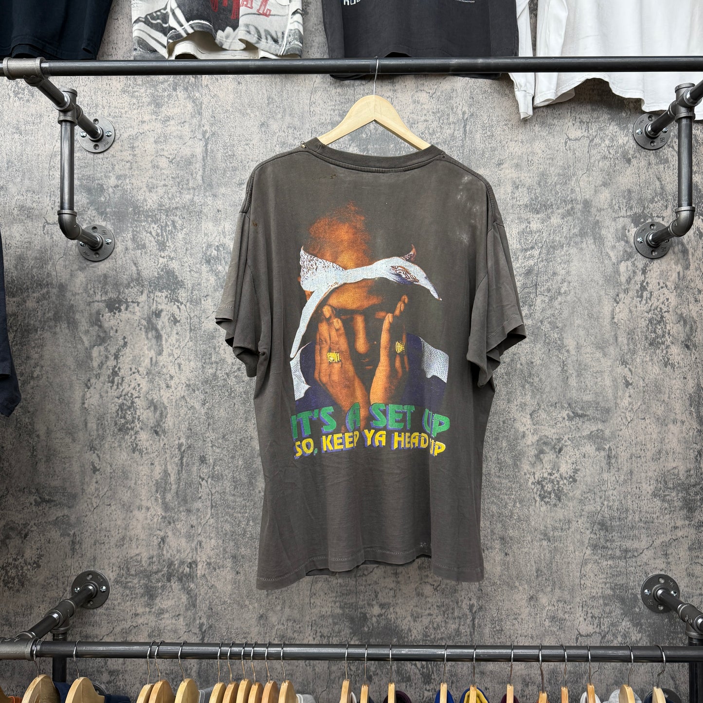 1995 Tupac It's a set up so keep your head up rap tee SZ XL