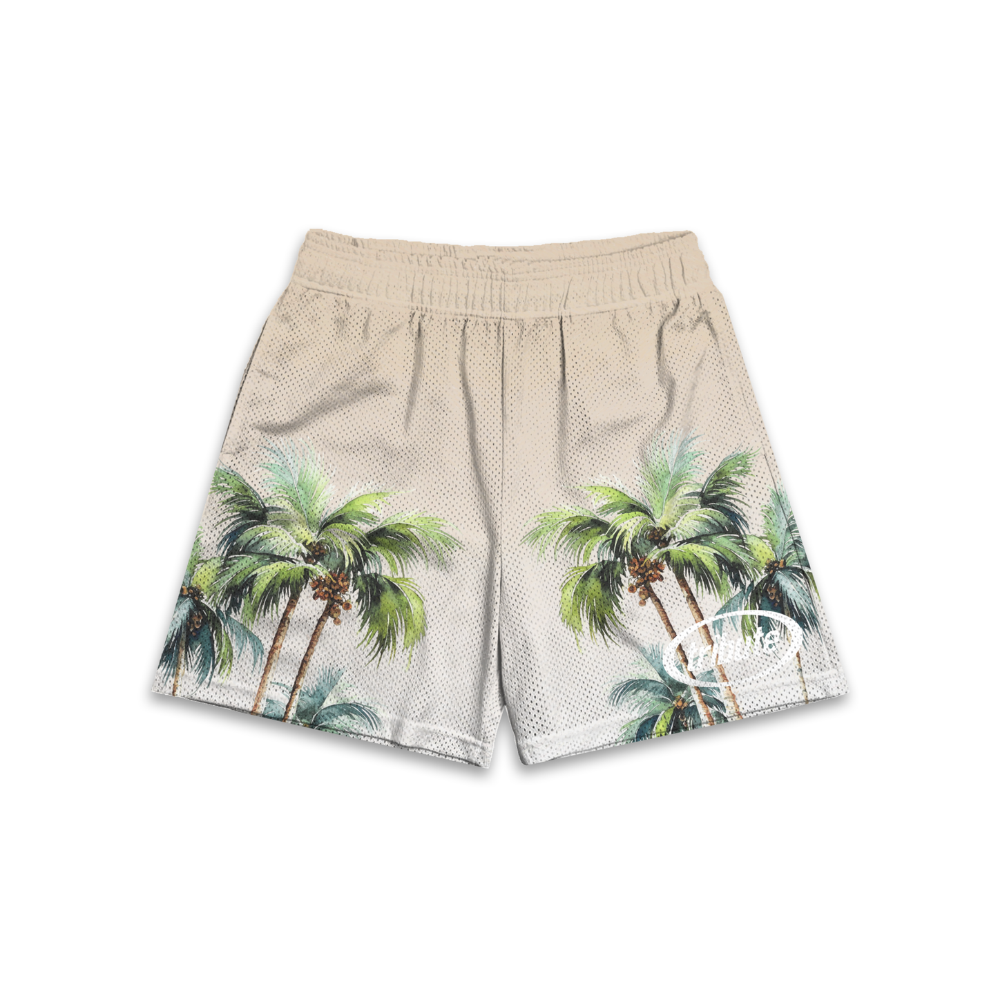 Tribute Horizon Mesh Shorts Dawn (Cream)