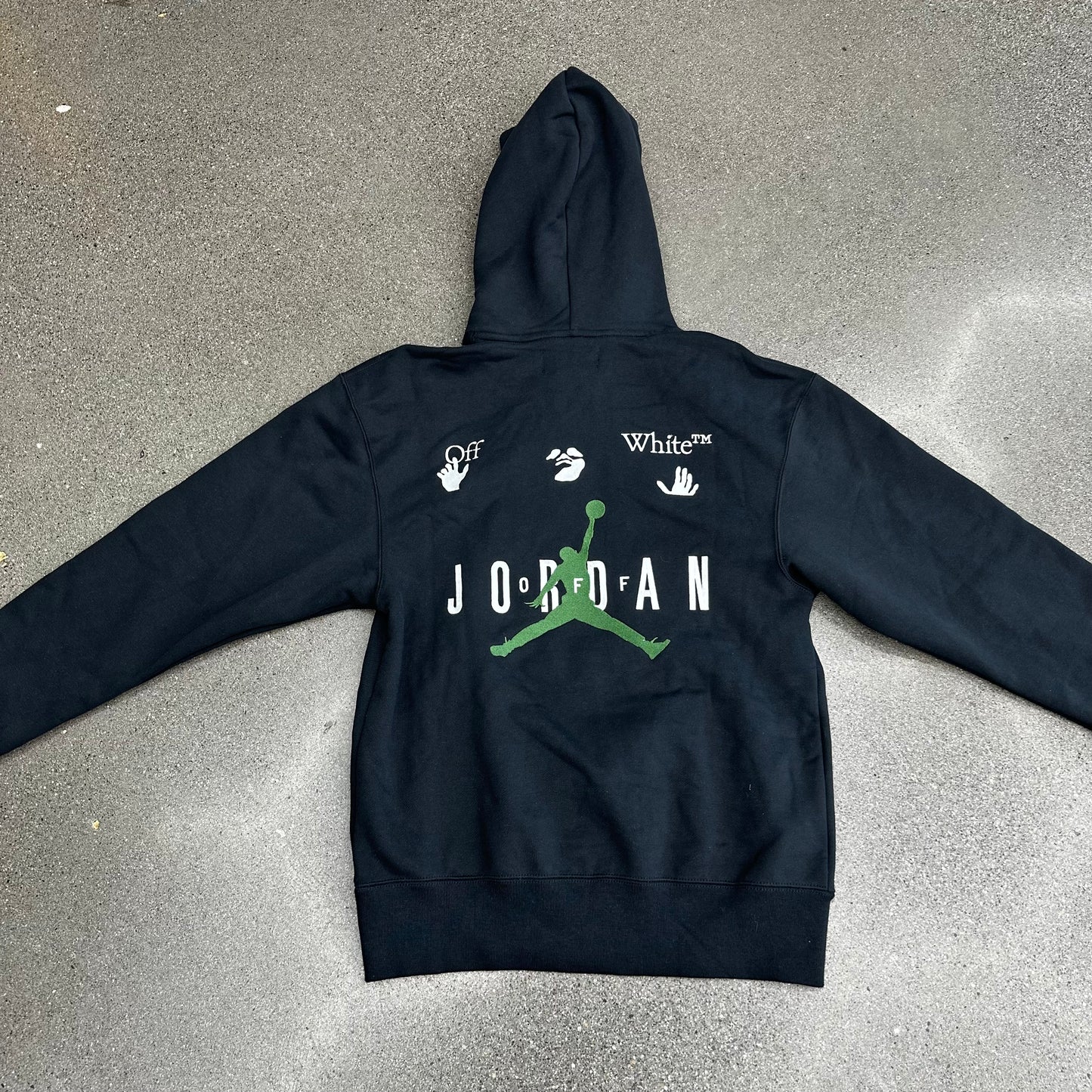 Off-White x Jordan Hoodie Black SZ XS (NEW)