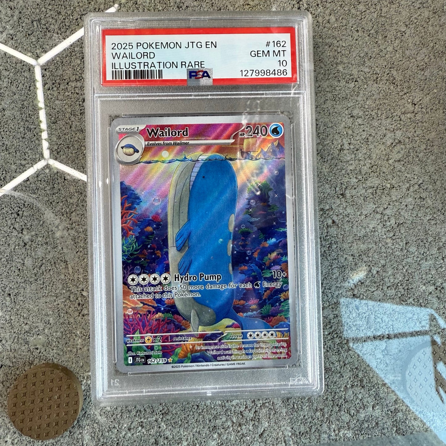 PSA 10 Wailord Journey Together