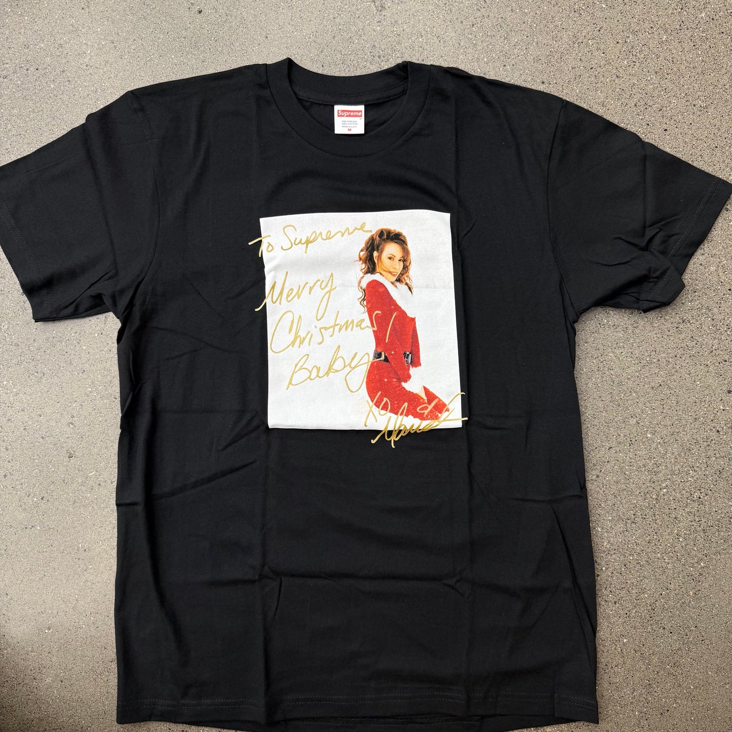 Supreme Mariah Carey Black Tee SZ M (NEW)