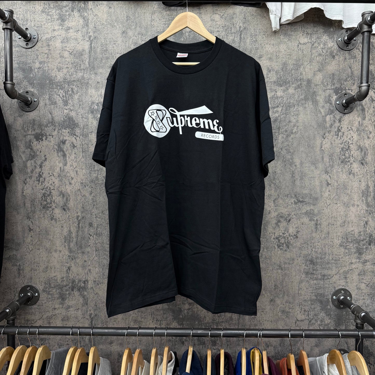 Supreme Records Tee SS24 Black SZ XL