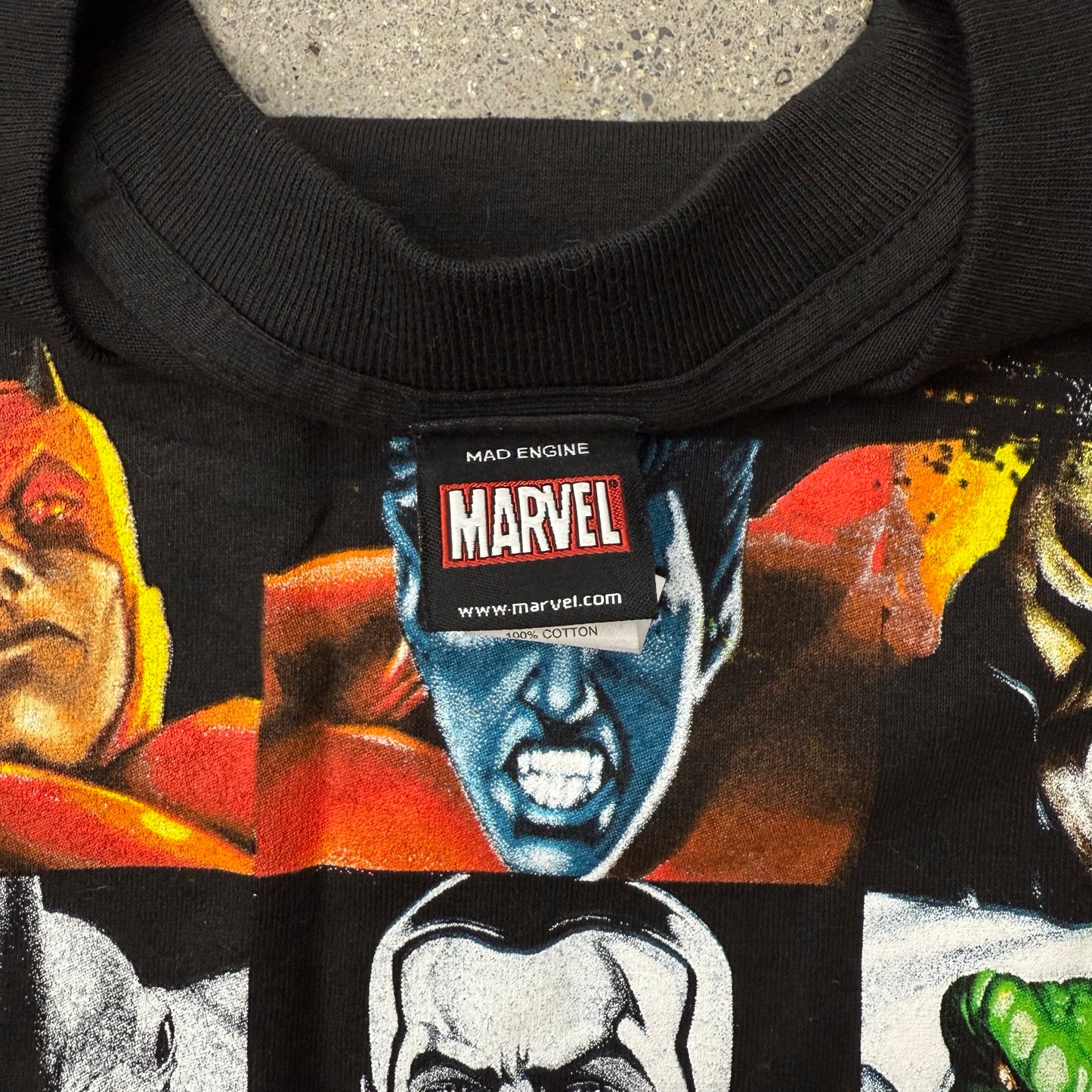 Mad Engine Marvel Select your Fighter Tee SZ XL