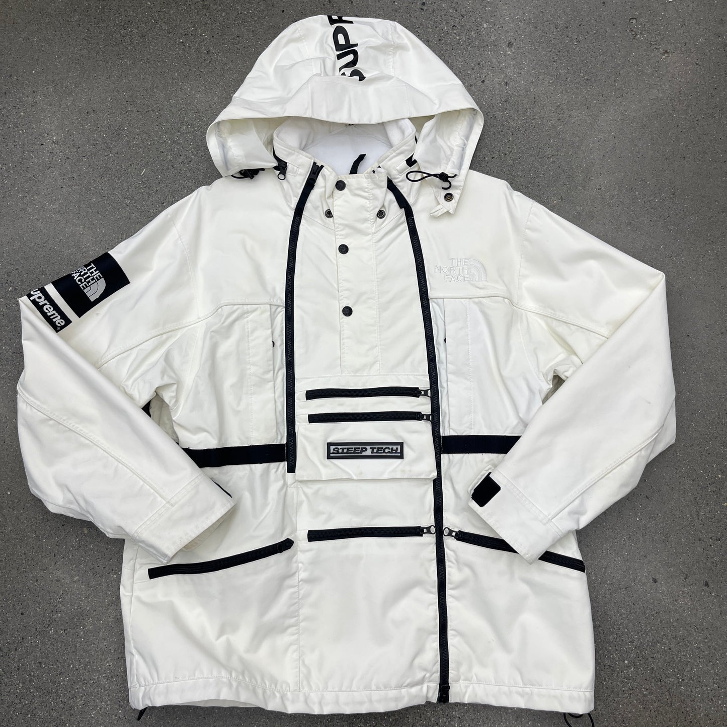 Supreme X TNF Steep Tech Jacket White SZ XL