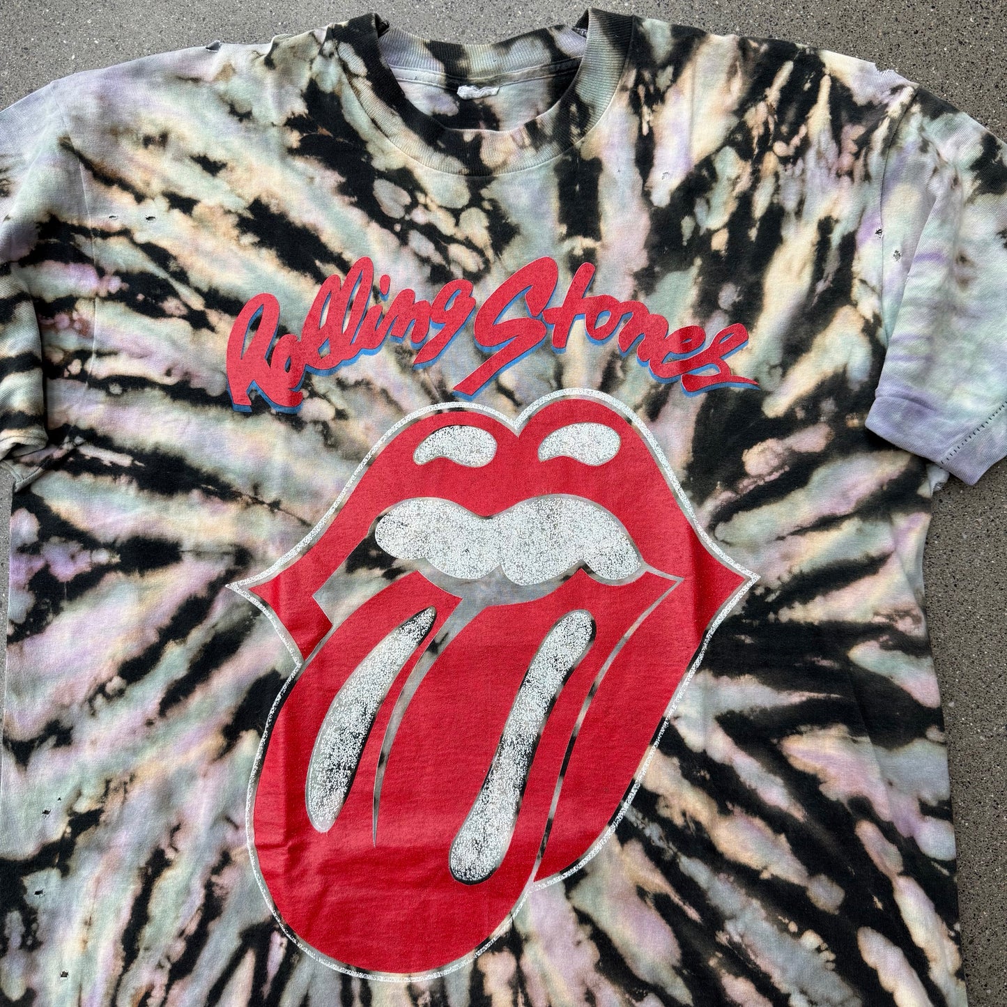 1994 Rolling Stone Voodoo Lounge Tie Dye Tour Tee SZ XL