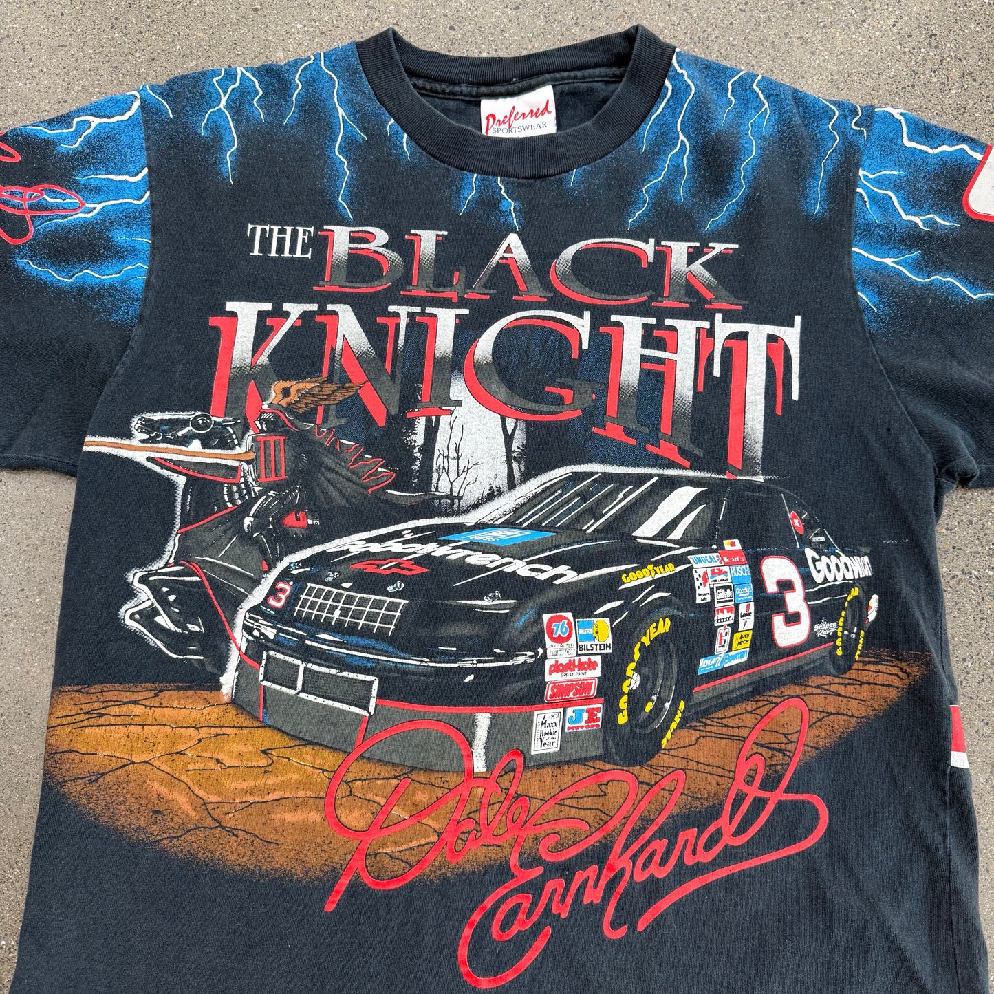 Nascar Black Knight AOP Lightning Tee SZ L