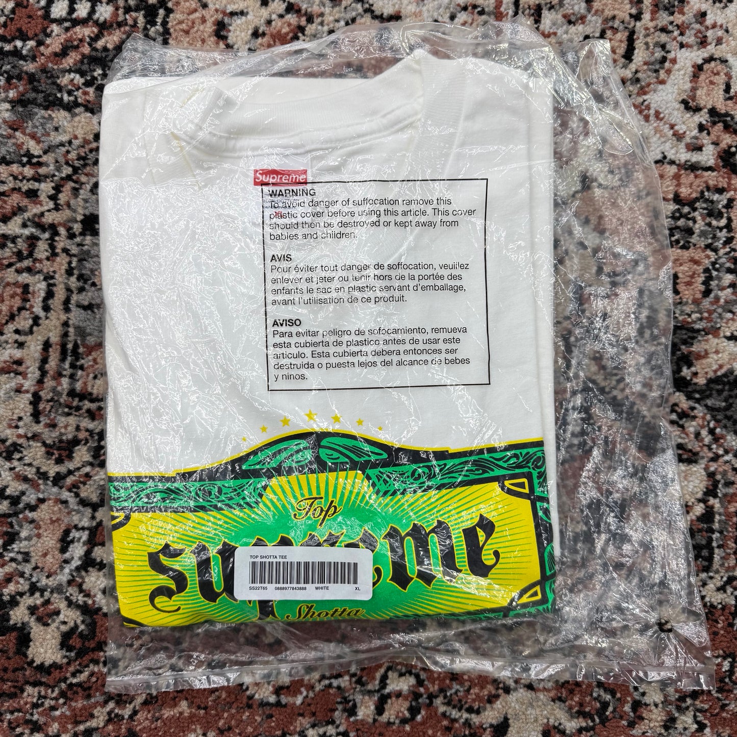 Supreme Top Shotta Tee SZ XL (NEW)