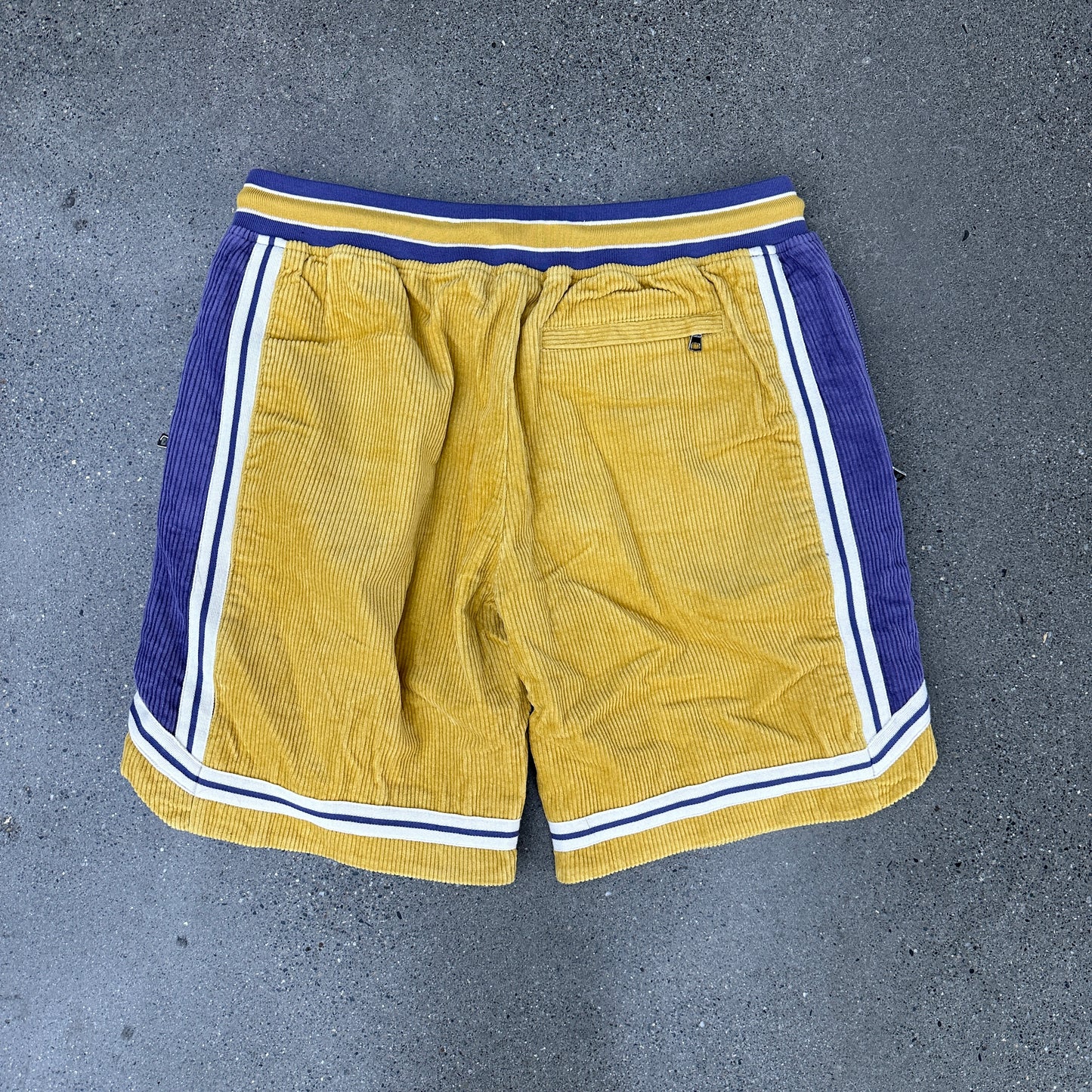 Effulgence Cord Shorts Gold & Purple SZ XL (NEW)