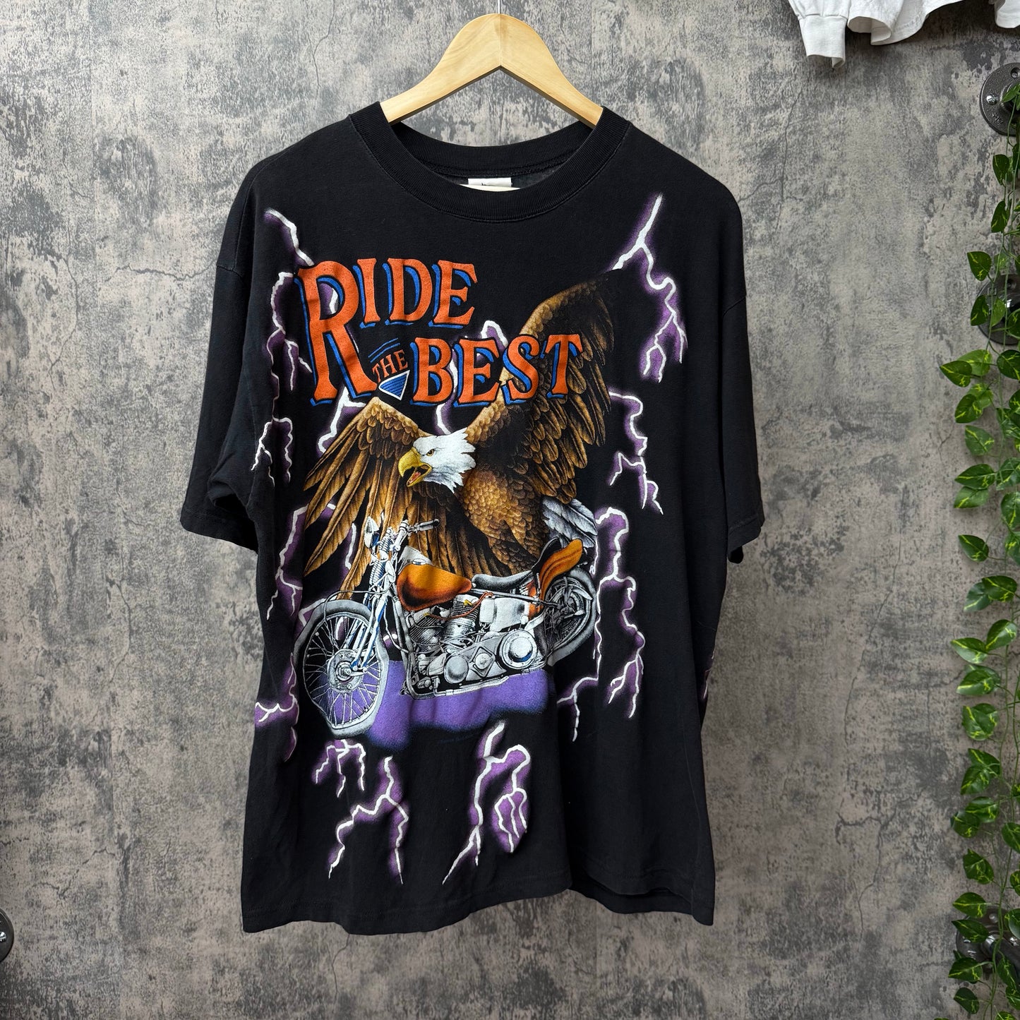 Ride The Beast USA Thunder Eagle Tee SZ Large