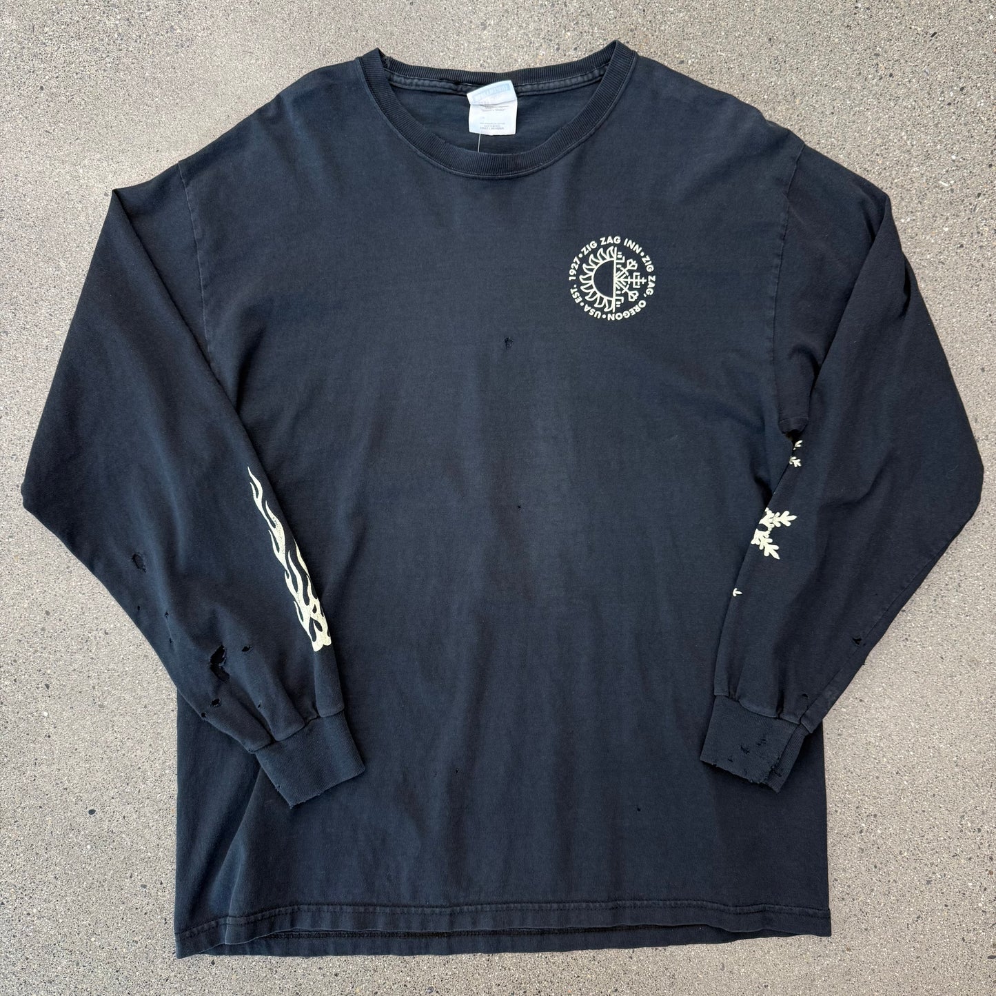 Vintage Zig Zag inn L/S Tee SZ L