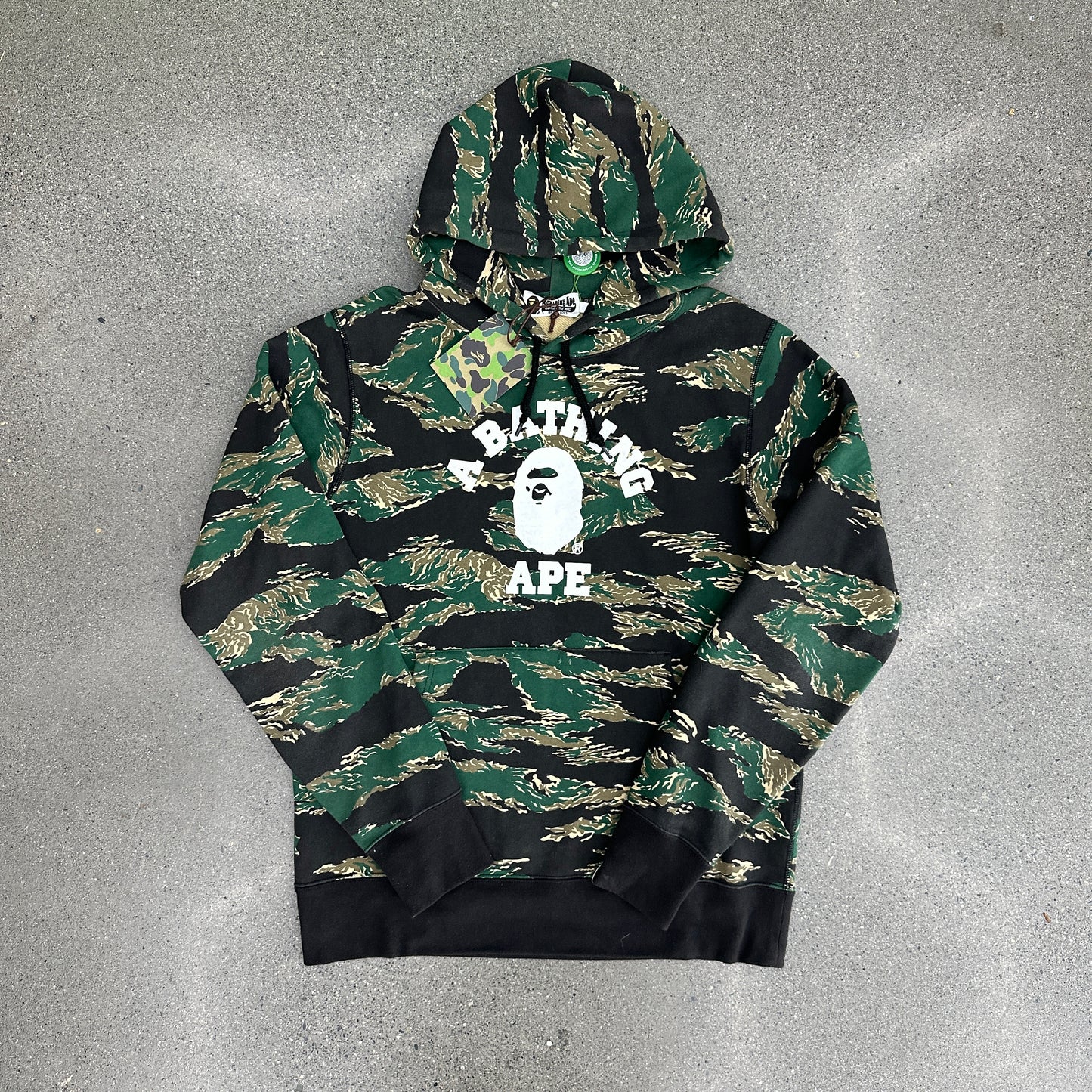 Bape Digital Camo College Hoodie SZ L (NEW)