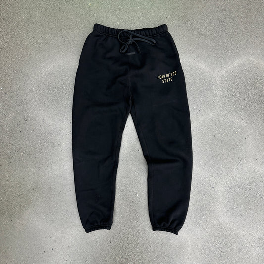 Fear of God State Sweats Black SZ S