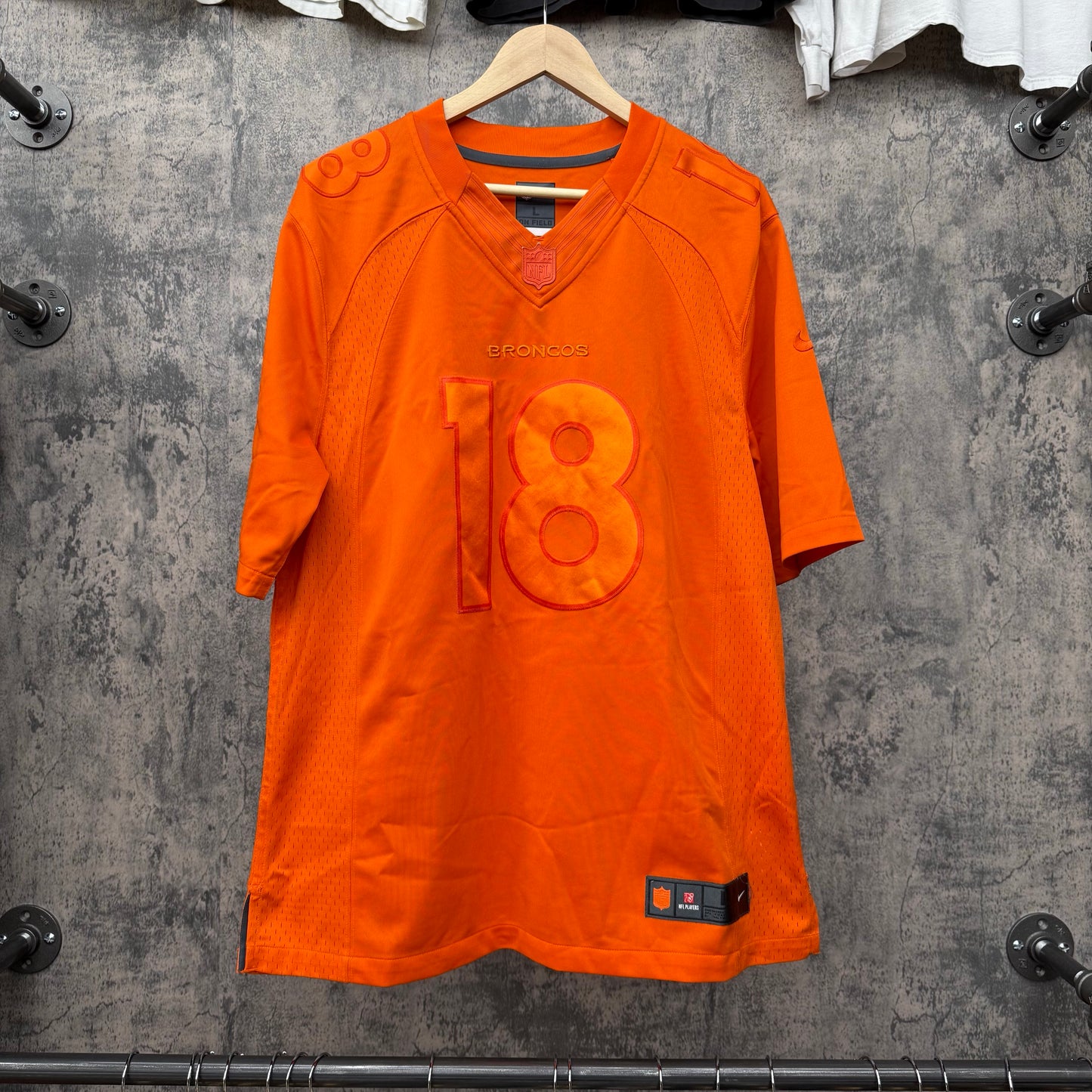 Peyton Manning Nike Broncos Tonal Orange Jersey SZ L