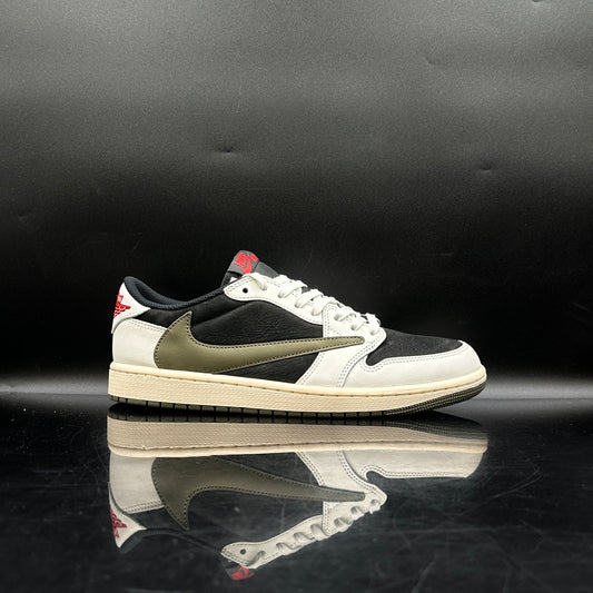 PRE-OWNED Jordan 1 Low Travis Scott Olive SZ 9M