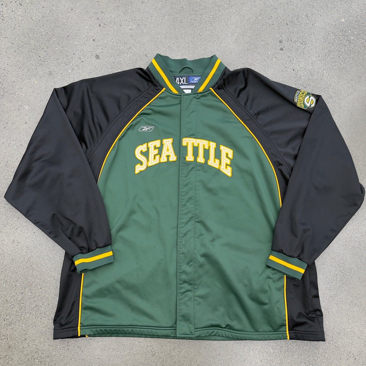 Player Exclusive 2000s Sonics Warm Up Suit ReeBok Jacket SZ 4XL