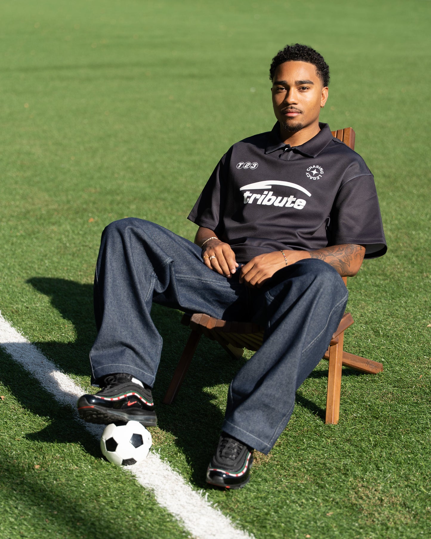 Tribute Polo Jersey Black (Multiple Sizes)