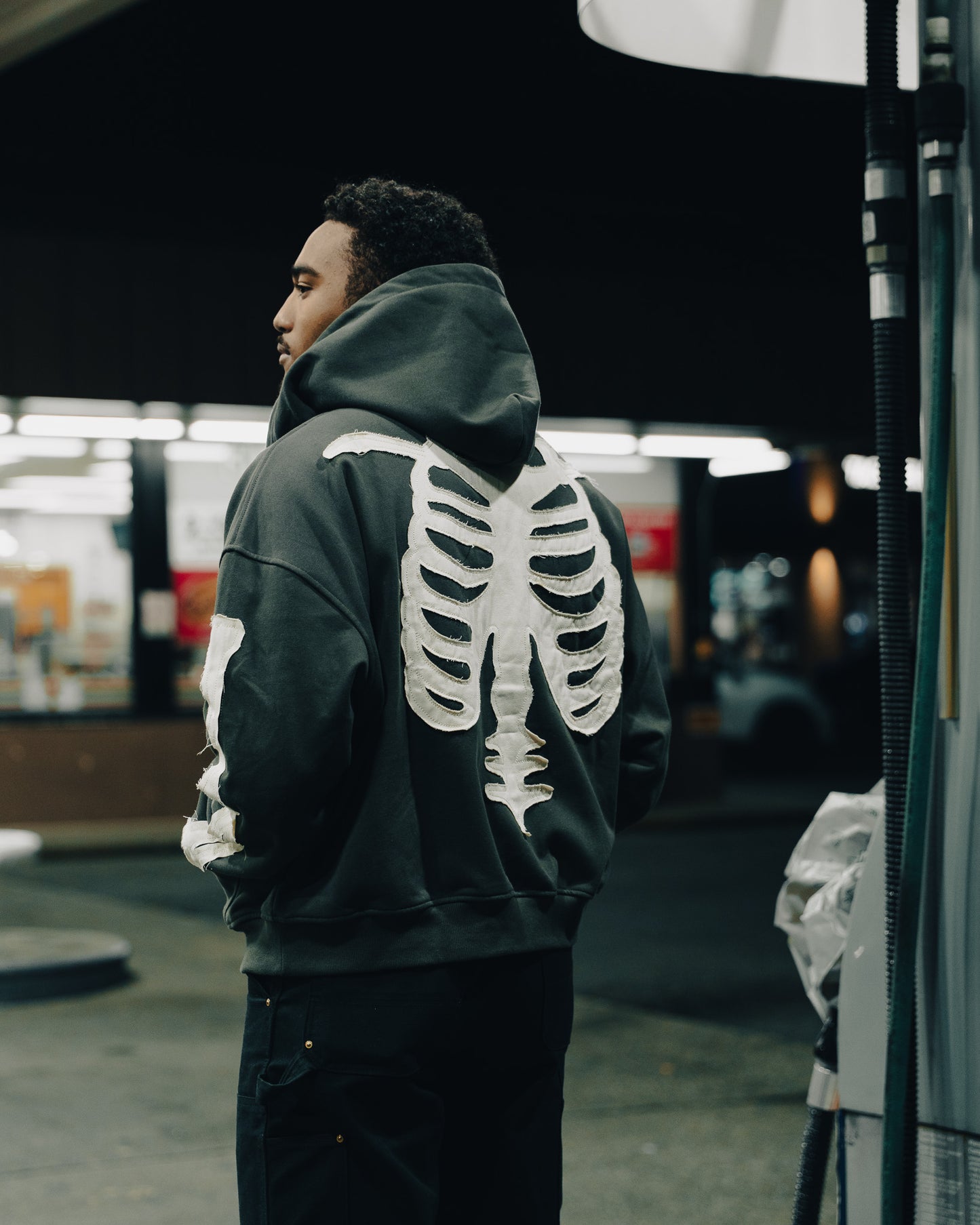 Tribute Black Skeleton Zip-Up (Multiple Sizes)
