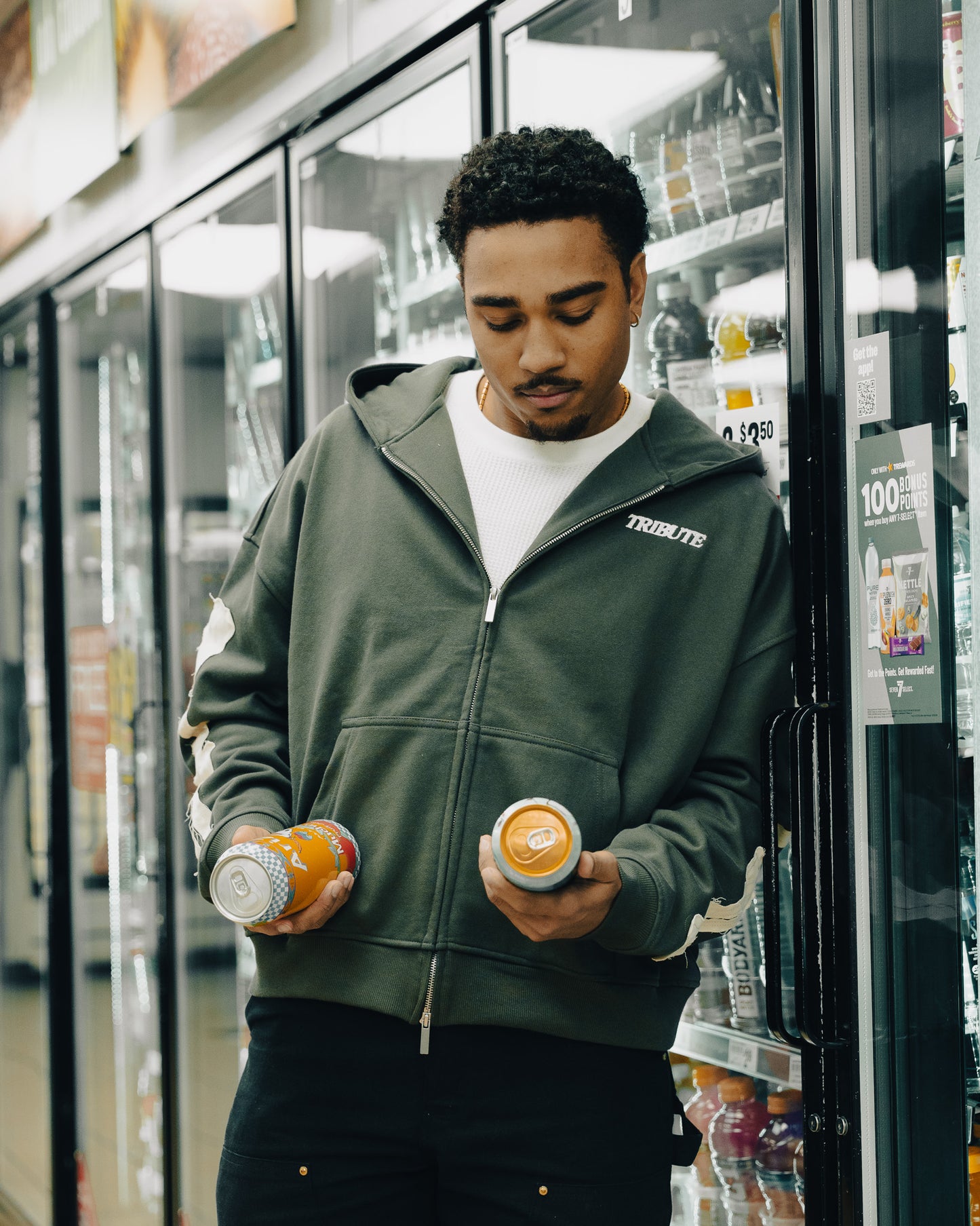 Tribute Black Skeleton Zip-Up (Multiple Sizes)