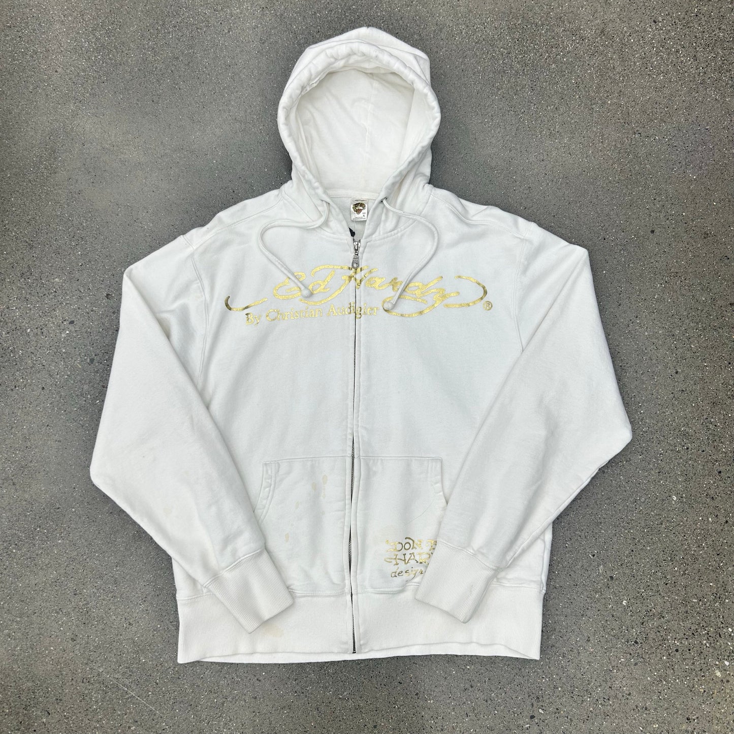 ED Hardy Zip-Up Jacket SZ XL