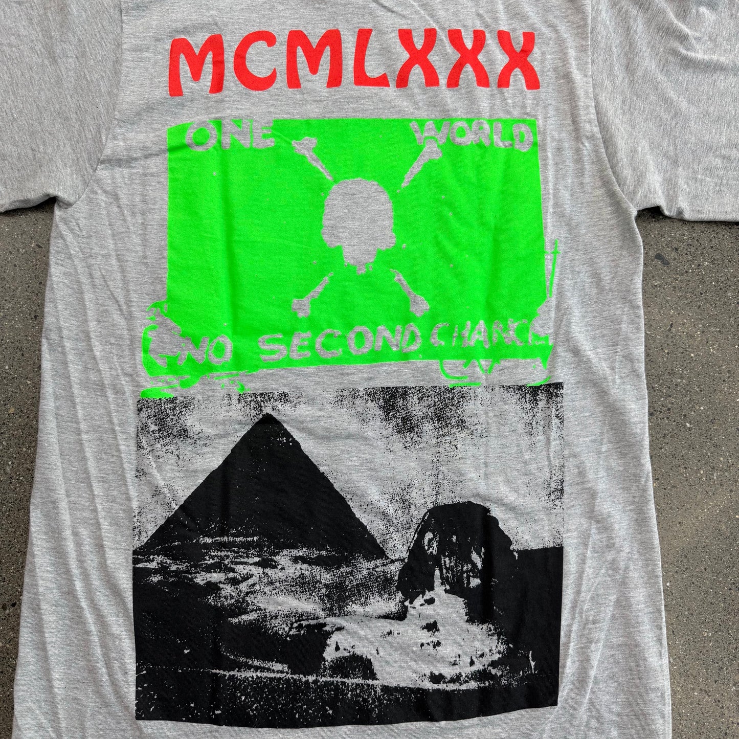 Stussy Believe Heather Grey Tee SZ S