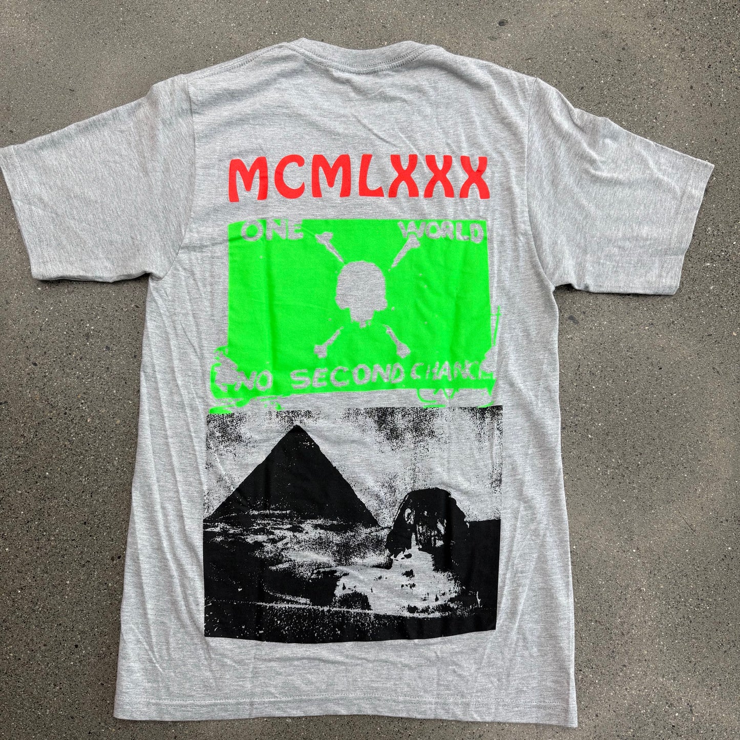 Stussy Believe Heather Grey Tee SZ S