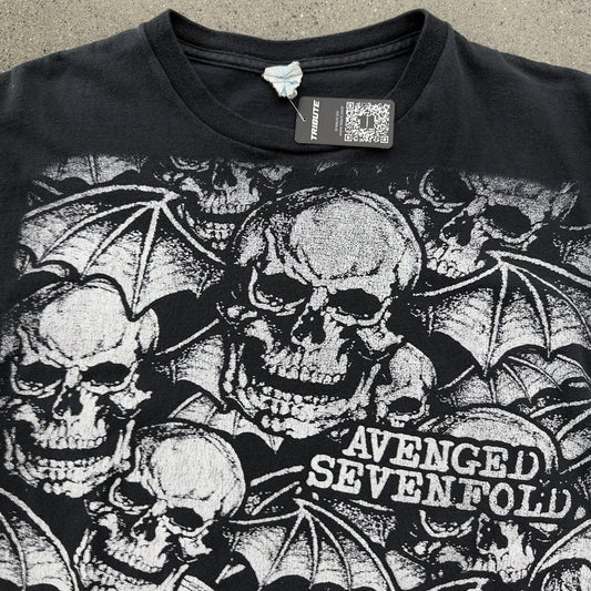 Y2K Avenged Sevenfold Bat Country Band Tee SZ S/M