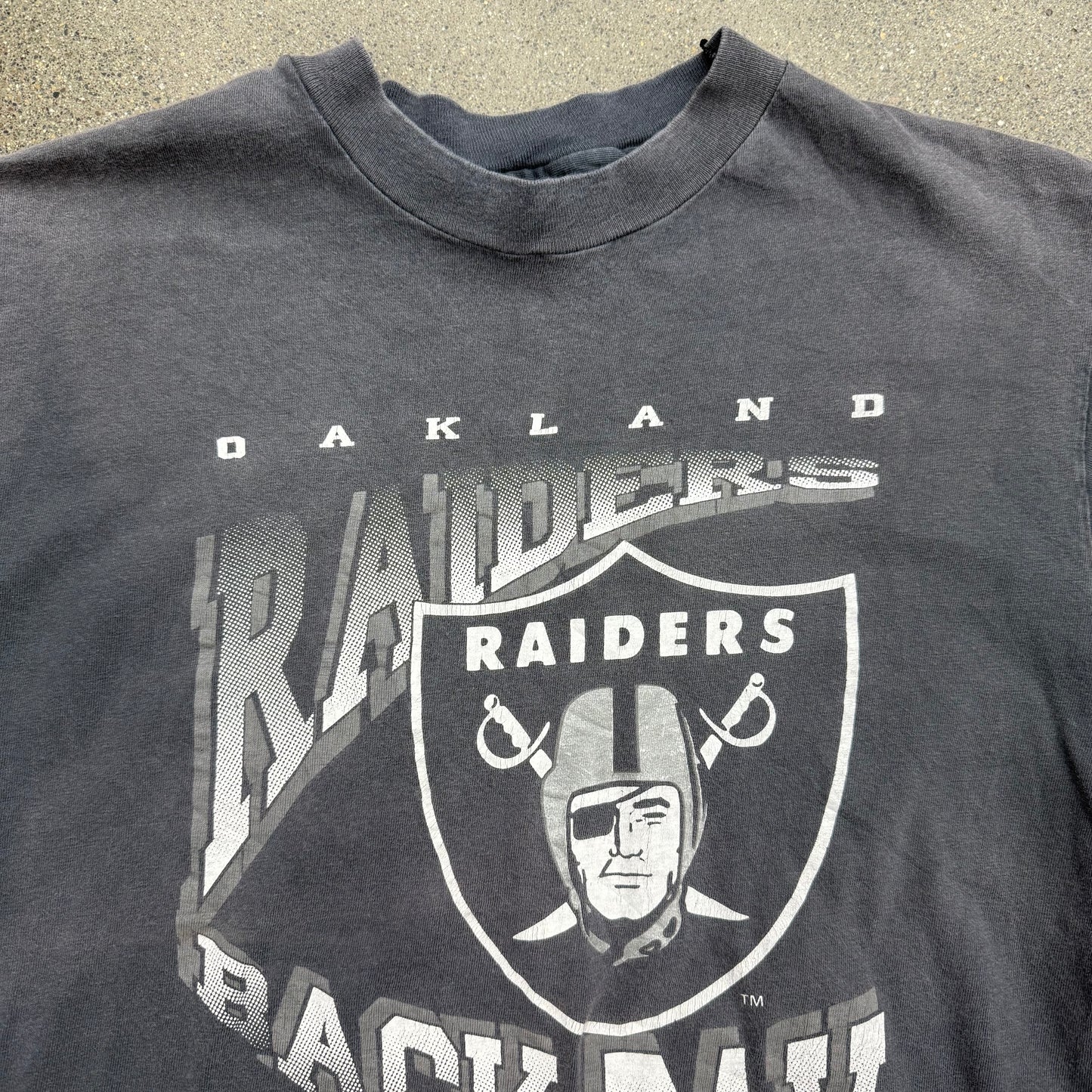 1990 Starter Oakland Raiders Back 2 The Bay Tee SZ L