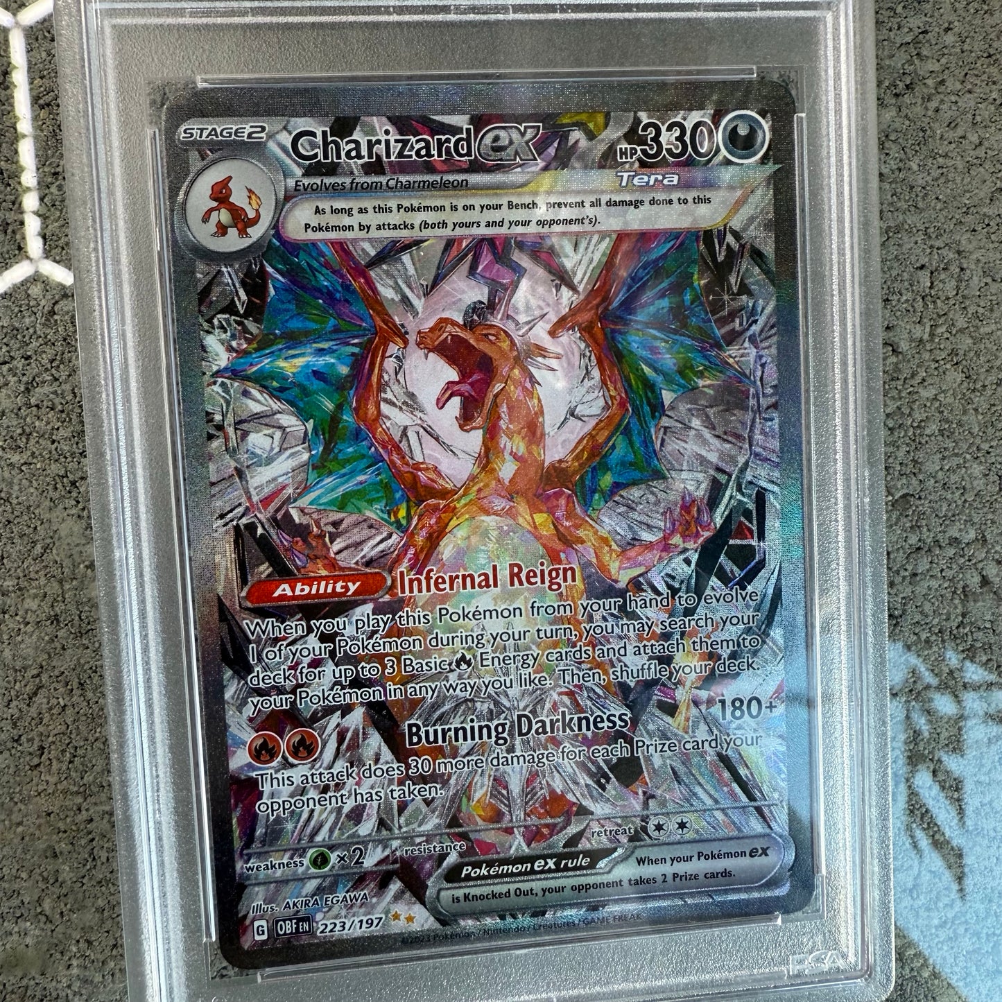 PSA9 Charizard EX Obsidian Flames
