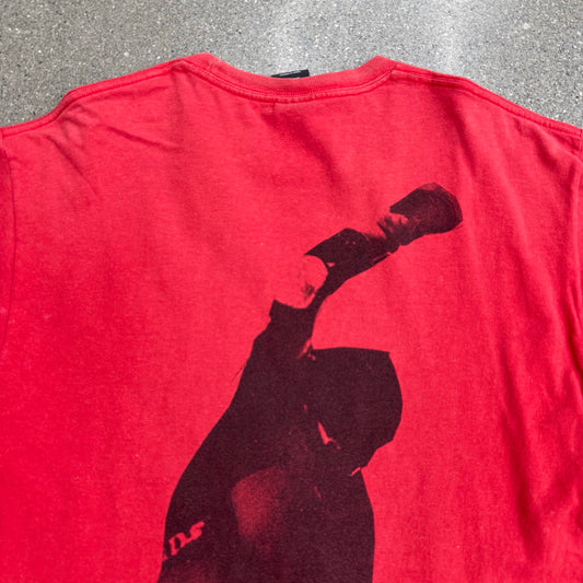 Stussy Skater Back Hit Red Tee SZ S