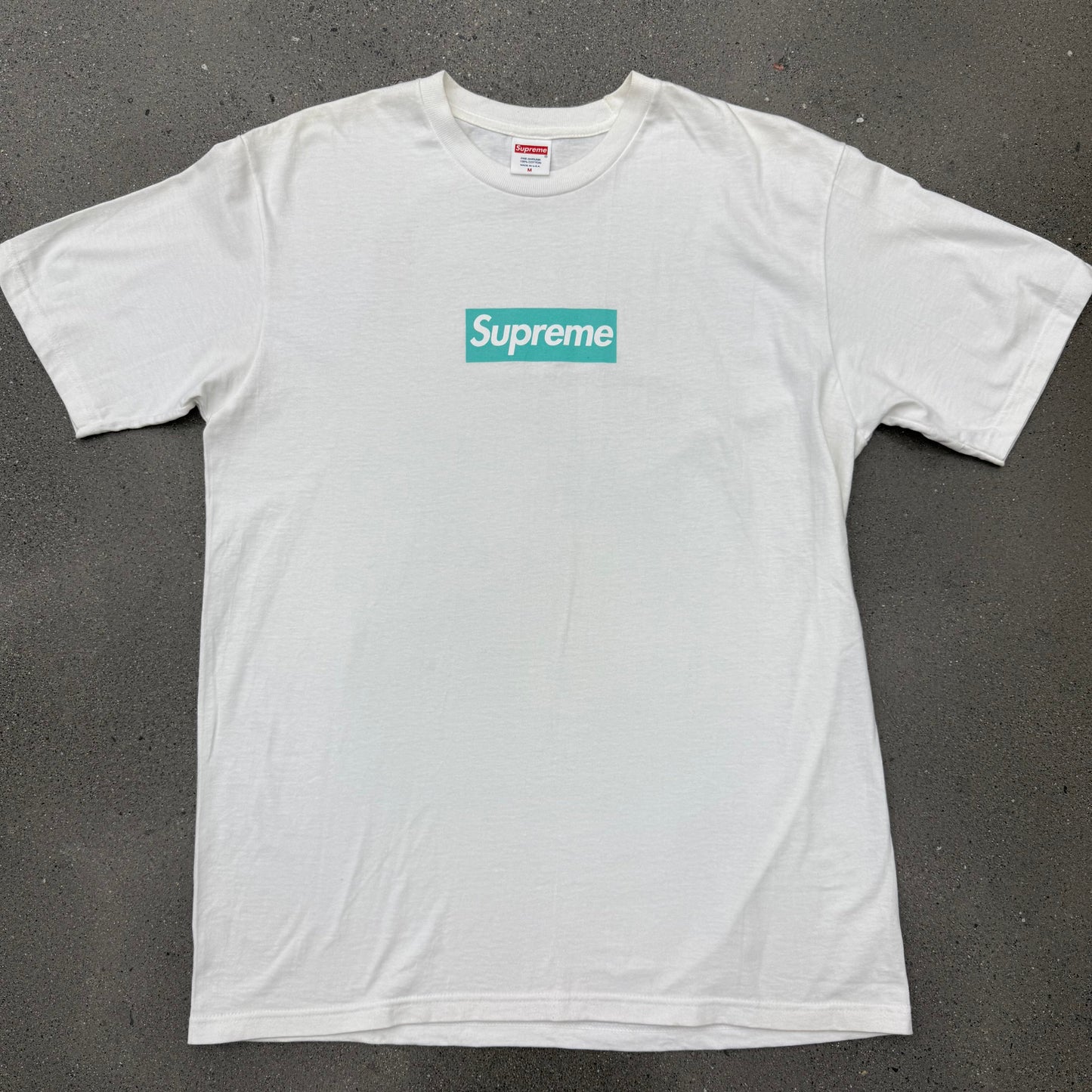 Tiffany Box Logo Supreme Tee SZ M