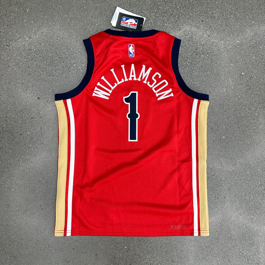 Zion Willliamson Pelicans Jersey SZ M (Youth)