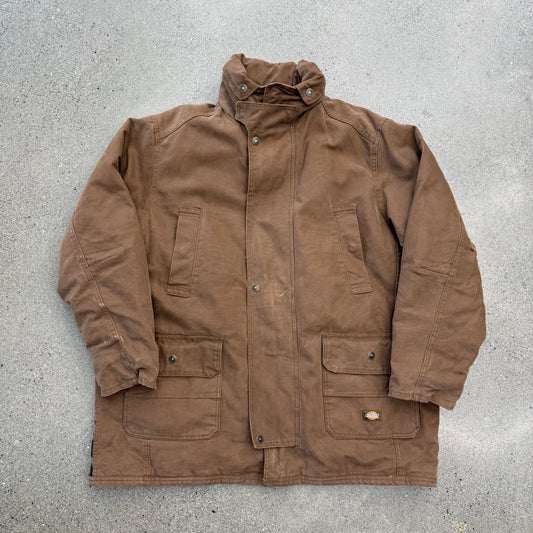 Dickies Heavy Duty Jacket Dark Tan SZ 2XL