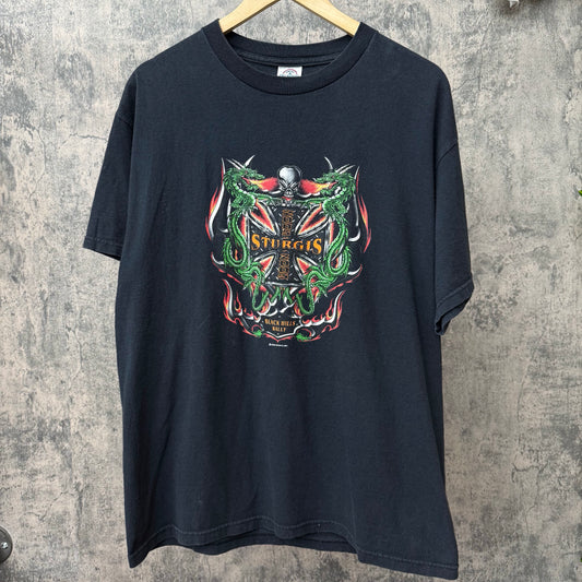 Sturgis 2005 Dragons Biker Tee SZ Large