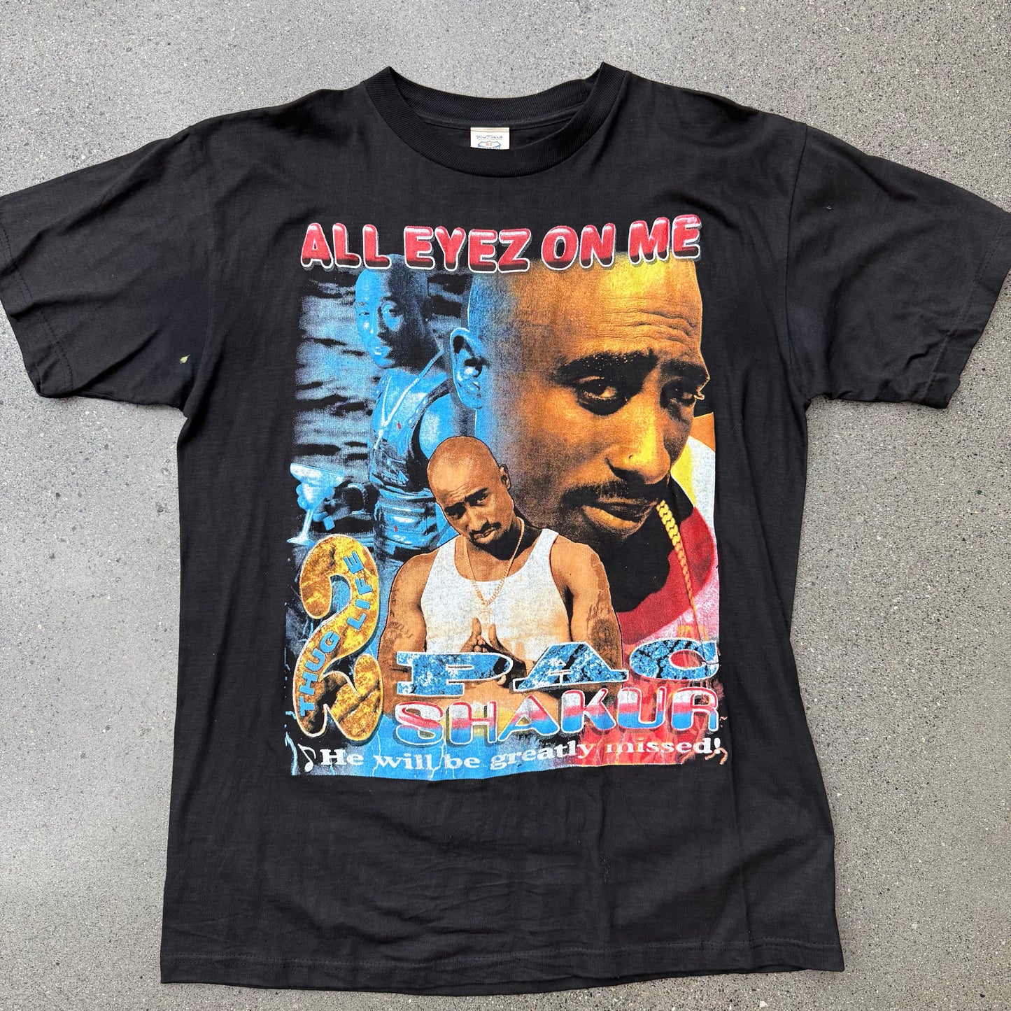 90s Tupac All Eyes On Me Rap Tee SZ XL