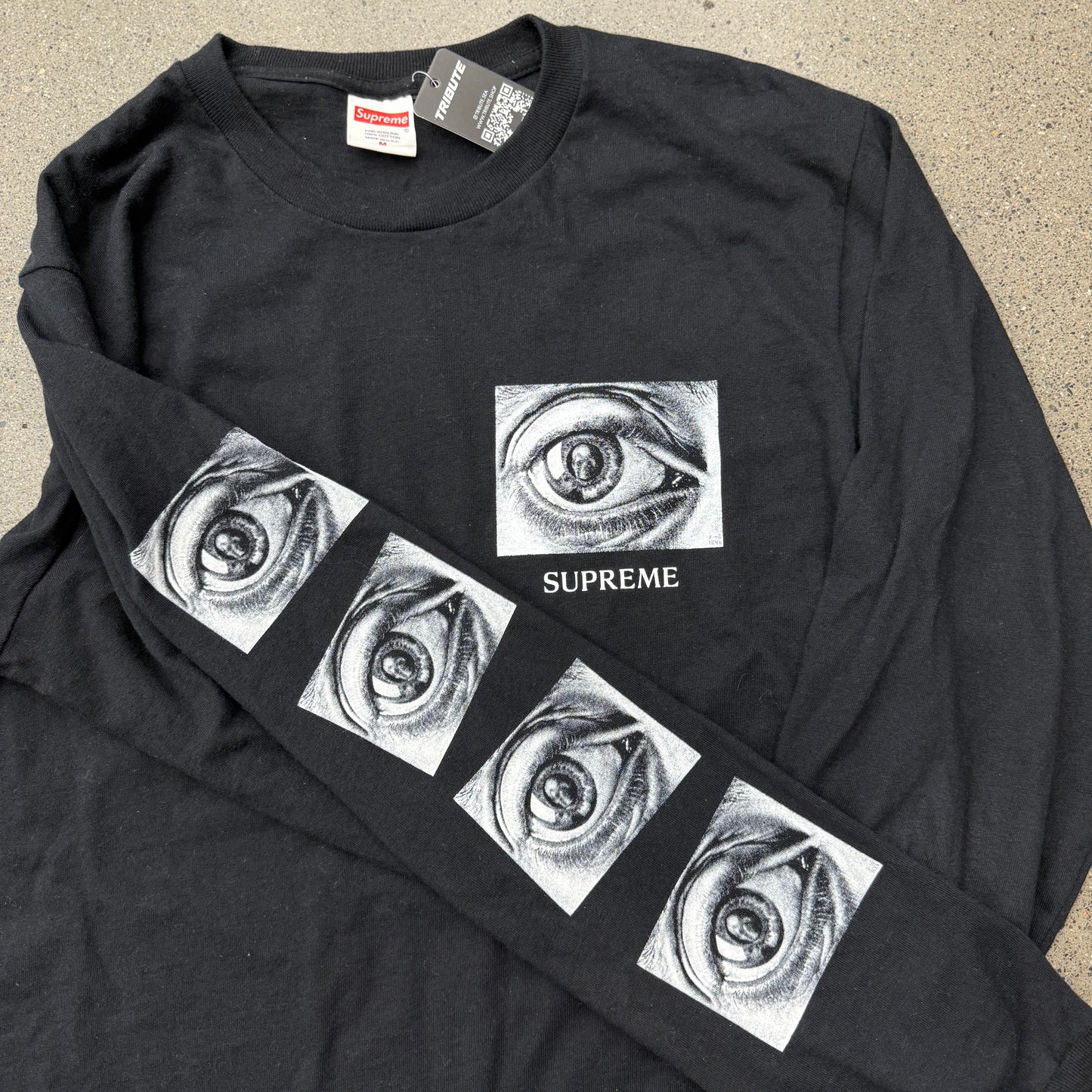 Supreme MC Escher Eye L/S SS17 SZ Medium